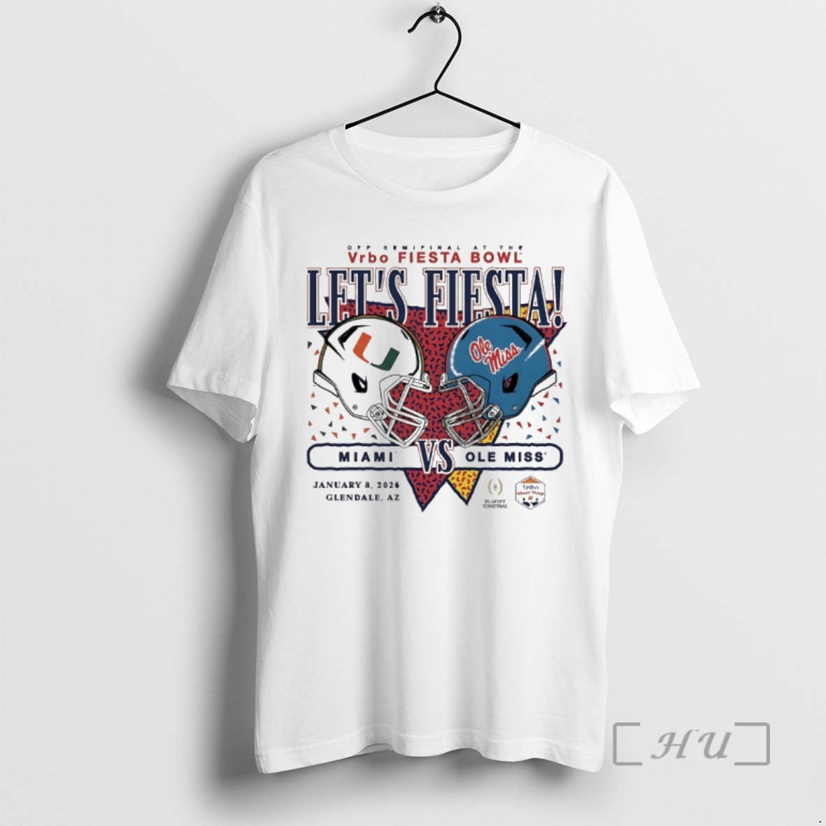 Officials Miami Vs Ole Miss 2026 Fiesta Bowl Football Helmet T-Shirts, Hoodie, Sweatshirt | PopFlextees.com