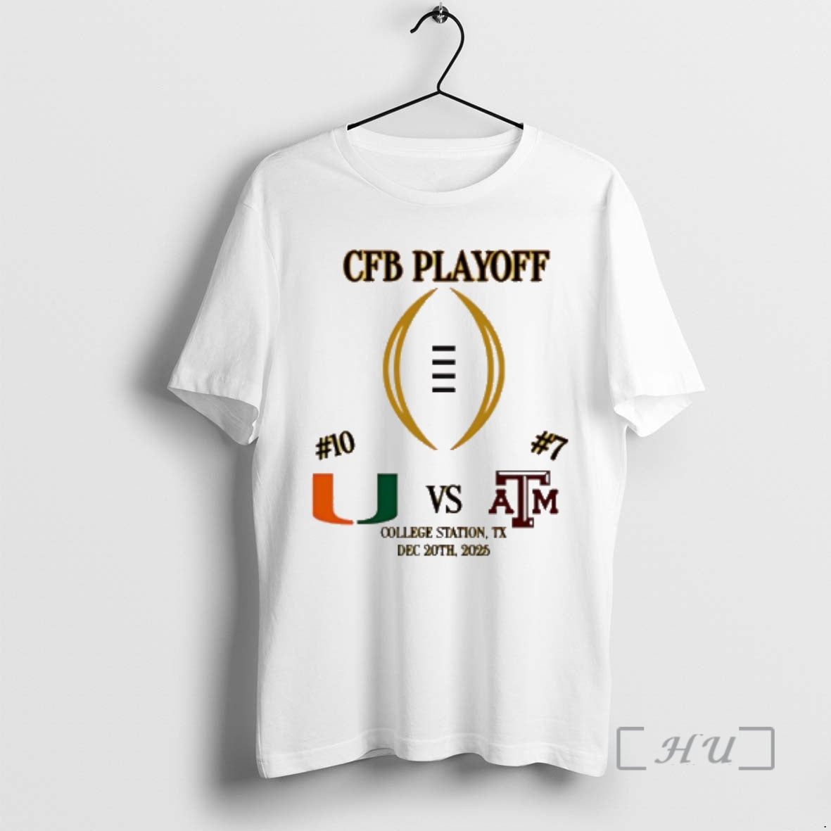 Officials Miami Vs Texas Am 2025 Cfp First Rd Playoff Game 2 Premium T Shirts Hoodie, Sweatshirt | PopFlextees.com