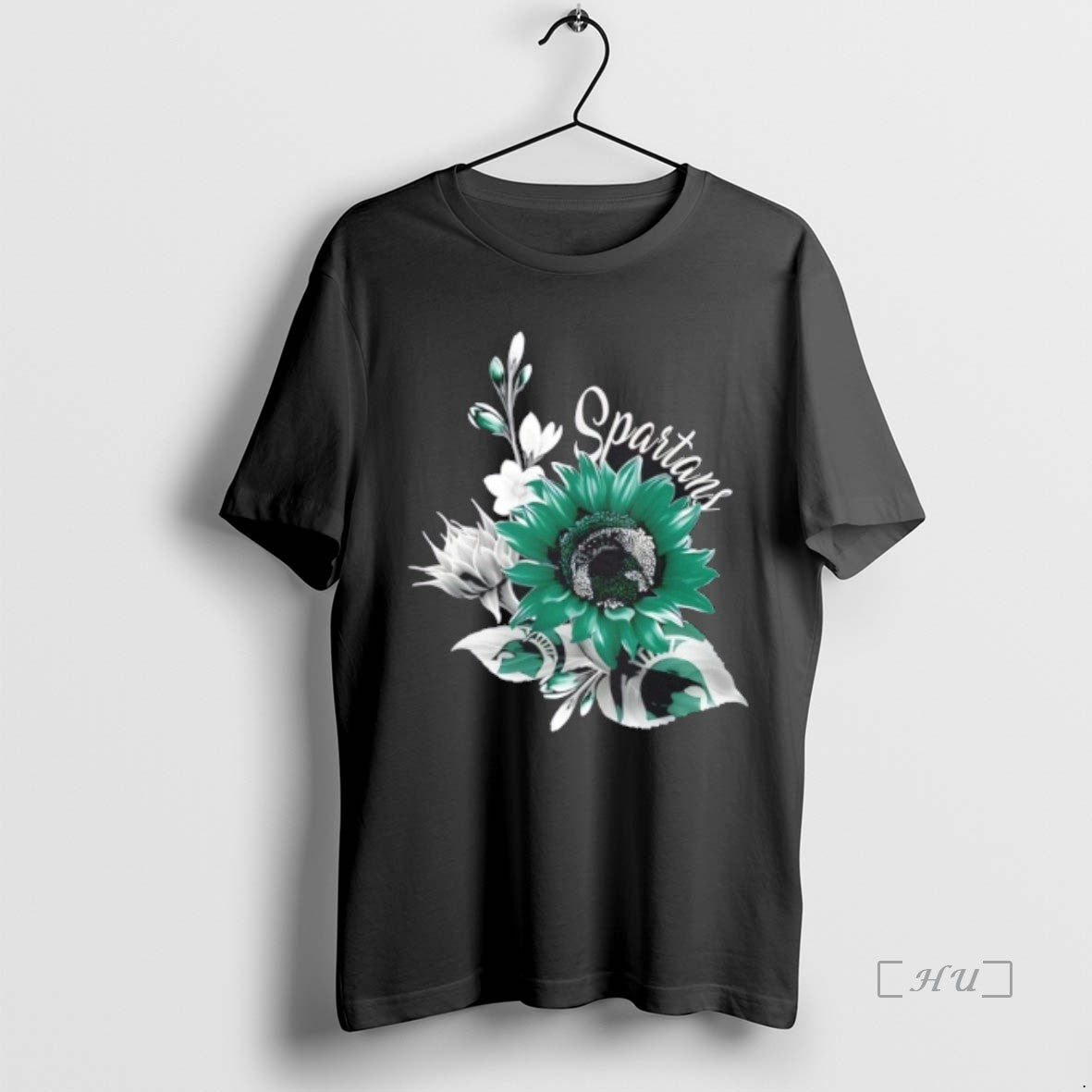 Officials Michigan State Spartans Football X Sunflower Floral T-Shirts, Hoodie, Sweatshirt | PopFlextees.com
