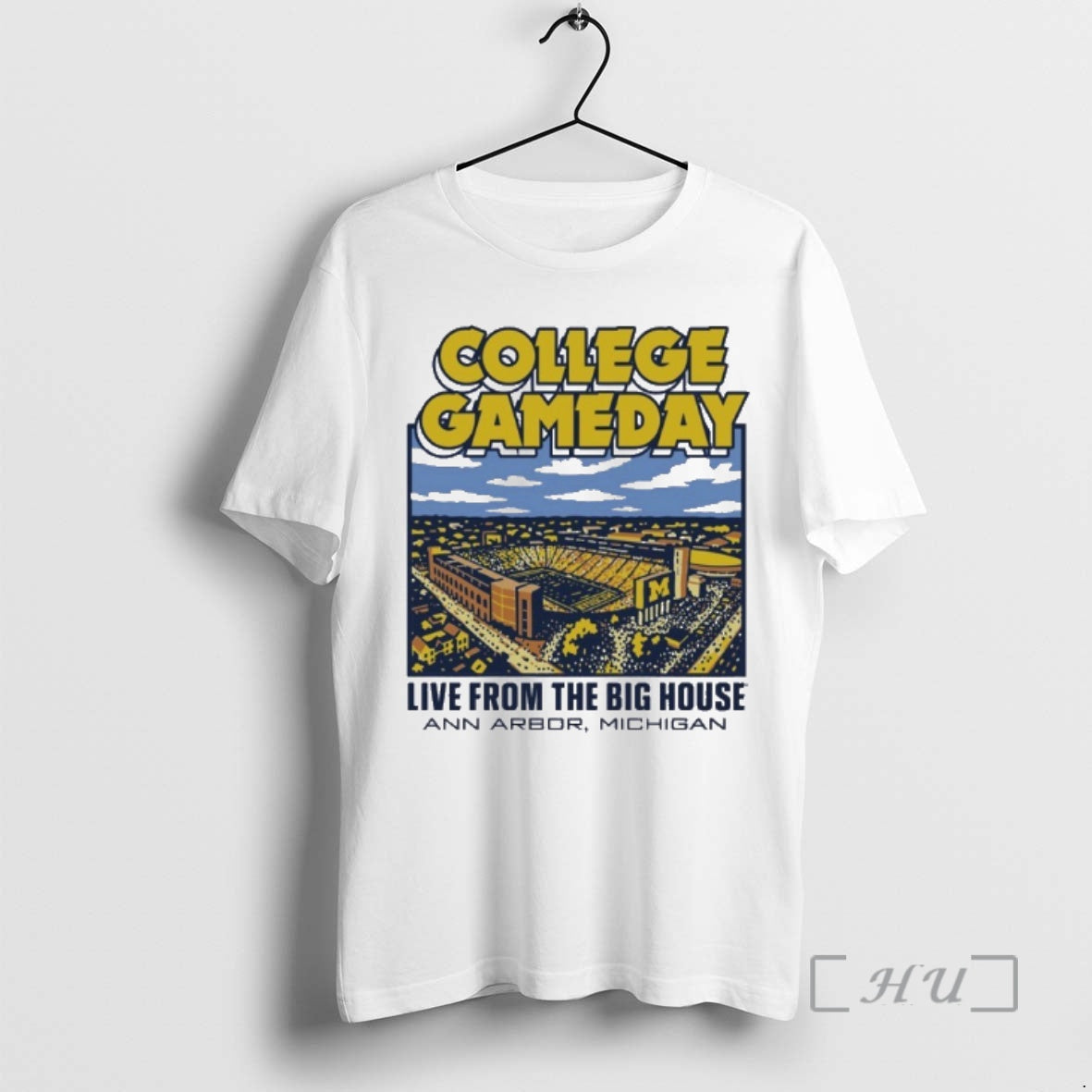 Officials Michigan Wolverines College Gameday 2025 Big House Stadium T-Shirts, Hoodie, Sweatshirt | PopFlextees.com