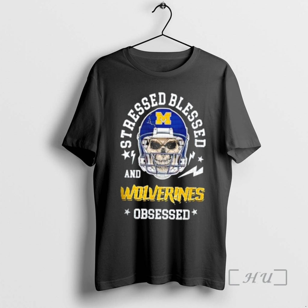 Officials Michigan Wolverines Ncaa Obsessed Helmet Skull T-Shirts, Hoodie, Sweatshirt | PopFlextees.com
