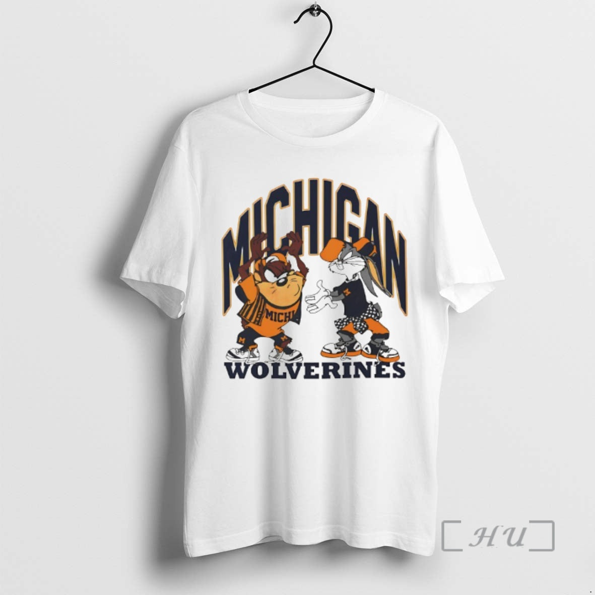 Officials Michigan Wolverines Basketball Rose Bowl Tasmanian Devil And Bugs Bunny Premium T Shirts Sweater Hoodie, Sweatshirt