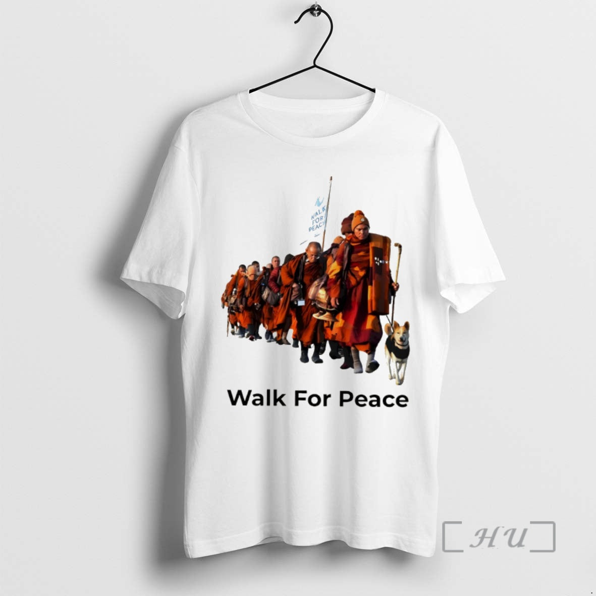 Officials Mindfulness Walk For Peace Monk Art T-Shirts, Hoodie, Sweatshirt | PopFlextees.com