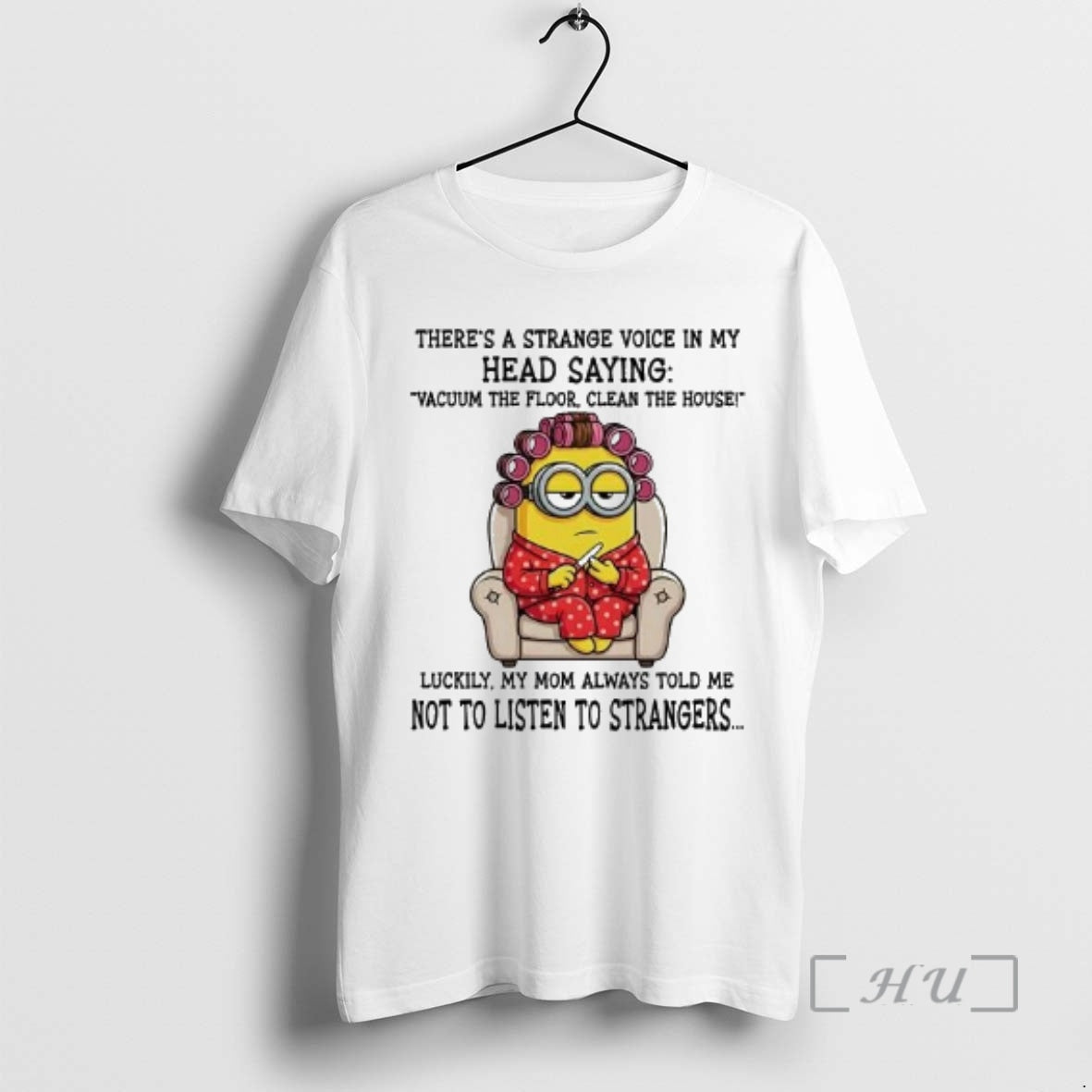 Officials Minion Theres A Strange Voice In My Head Saying Vacuum Floor Clean House Premium T-Shirts, Hoodie, Sweatshirt