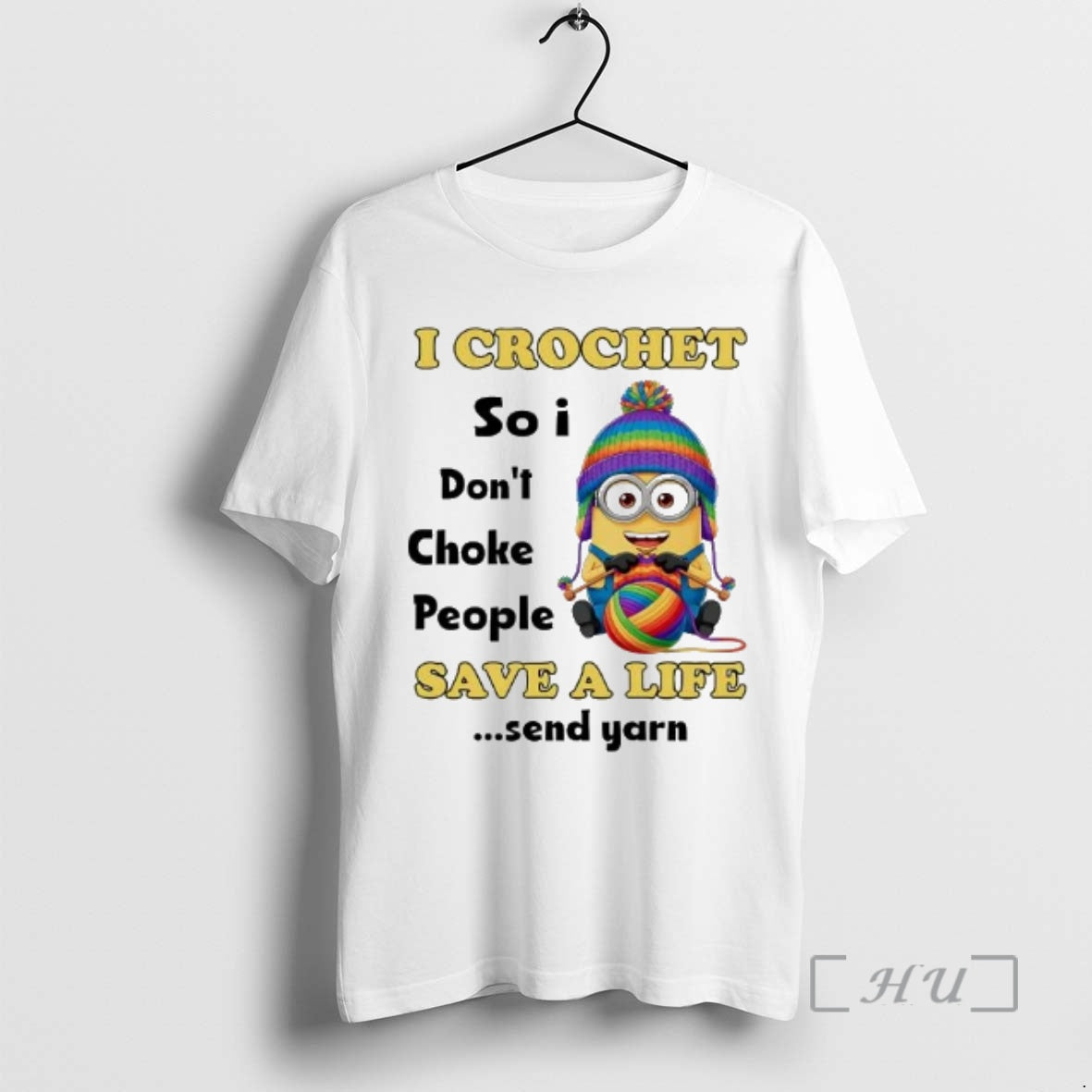 Officials Minions I Crochet So I Dont Choke People Save A Life Premium T Shirts Hoodie, Sweatshirt | PopFlextees.com