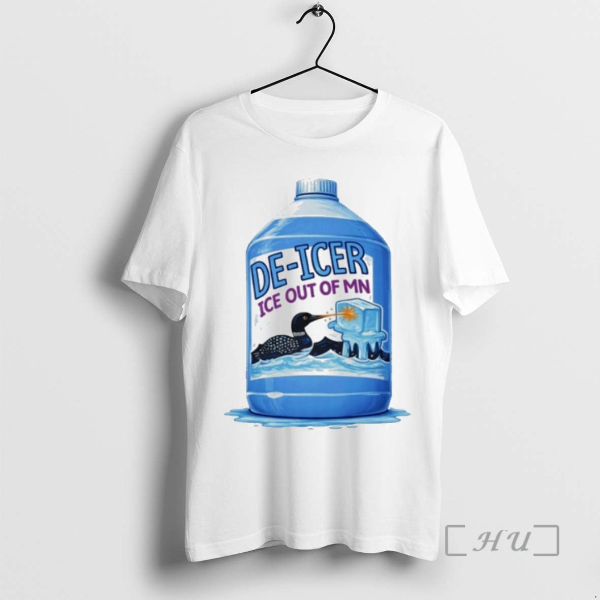 Officials Minnesota Anti Ice Protest De Icer Loon Graphic T-Shirts, Hoodie, Sweatshirt | PopFlextees.com