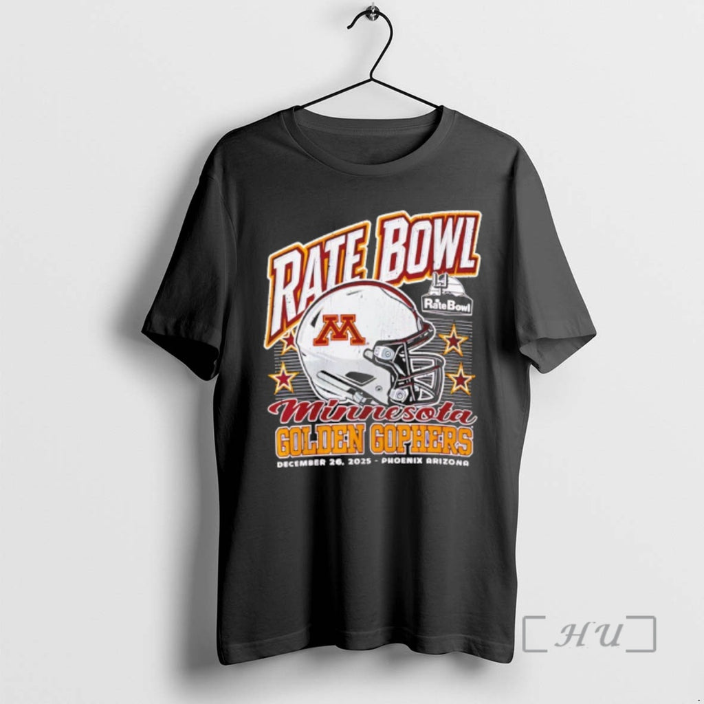 Officials Minnesota Golden Gophers Rate Bowl 2025 Vintage Helmet T-Shirts, Hoodie, Sweatshirt | PopFlextees.com