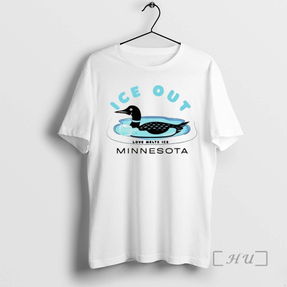 Officials Minnesota Loon Ice Out Love Melts Ice Minnesota T-Shirts, Hoodie, Sweatshirt | PopFlextees.com