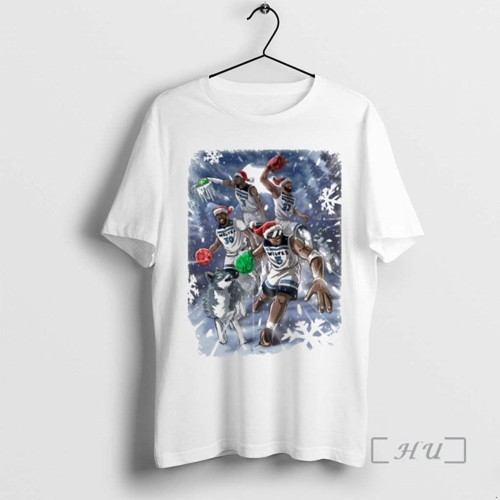 Officials Minnesota Timberwolves Merry Christmas And Happy Gameday 2026 T-Shirts, Hoodie, Sweatshirt | PopFlextees.com
