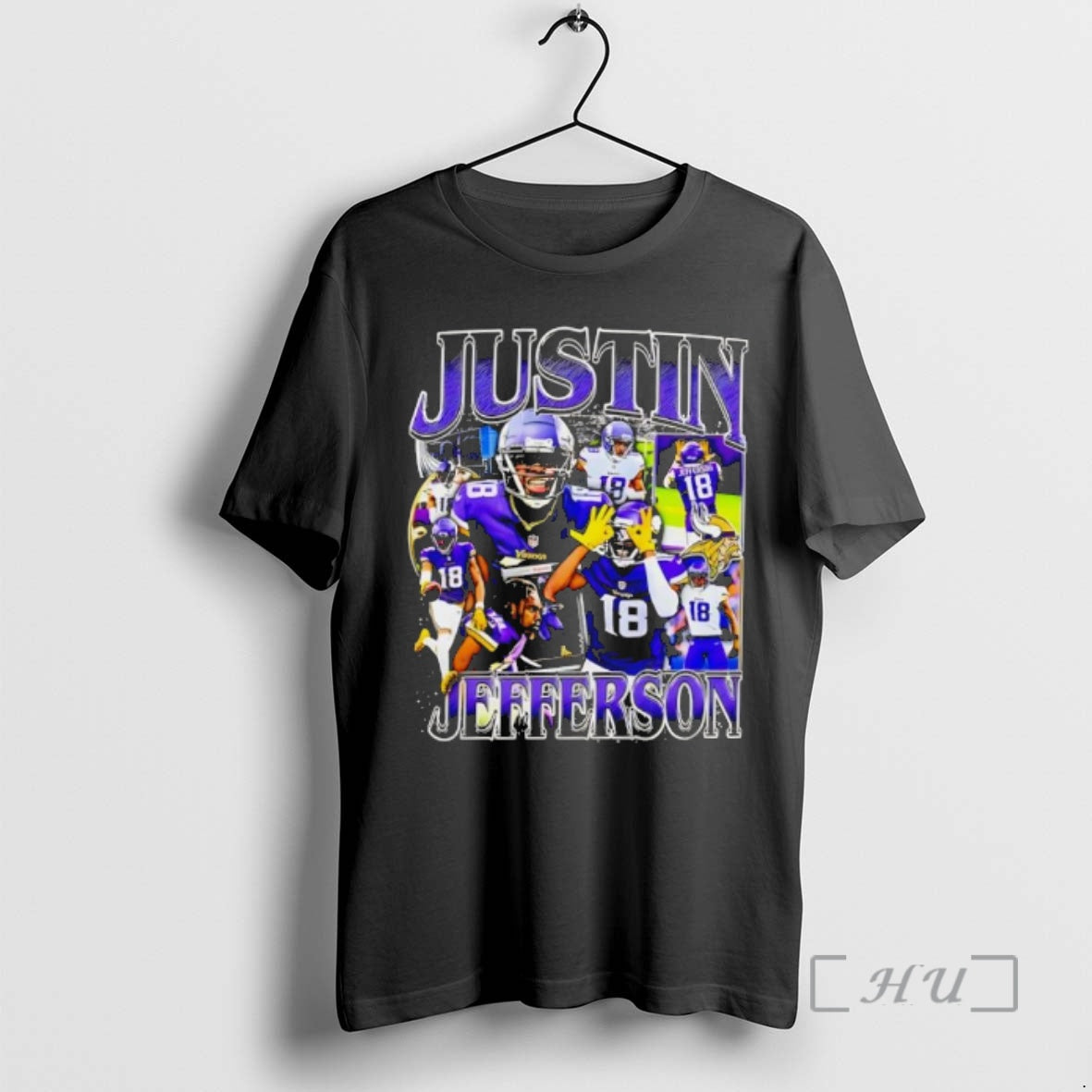 Officials Minnesota Vikings Justin Jefferson Graphic Star 18 T-Shirts, Hoodie, Sweatshirt | PopFlextees.com