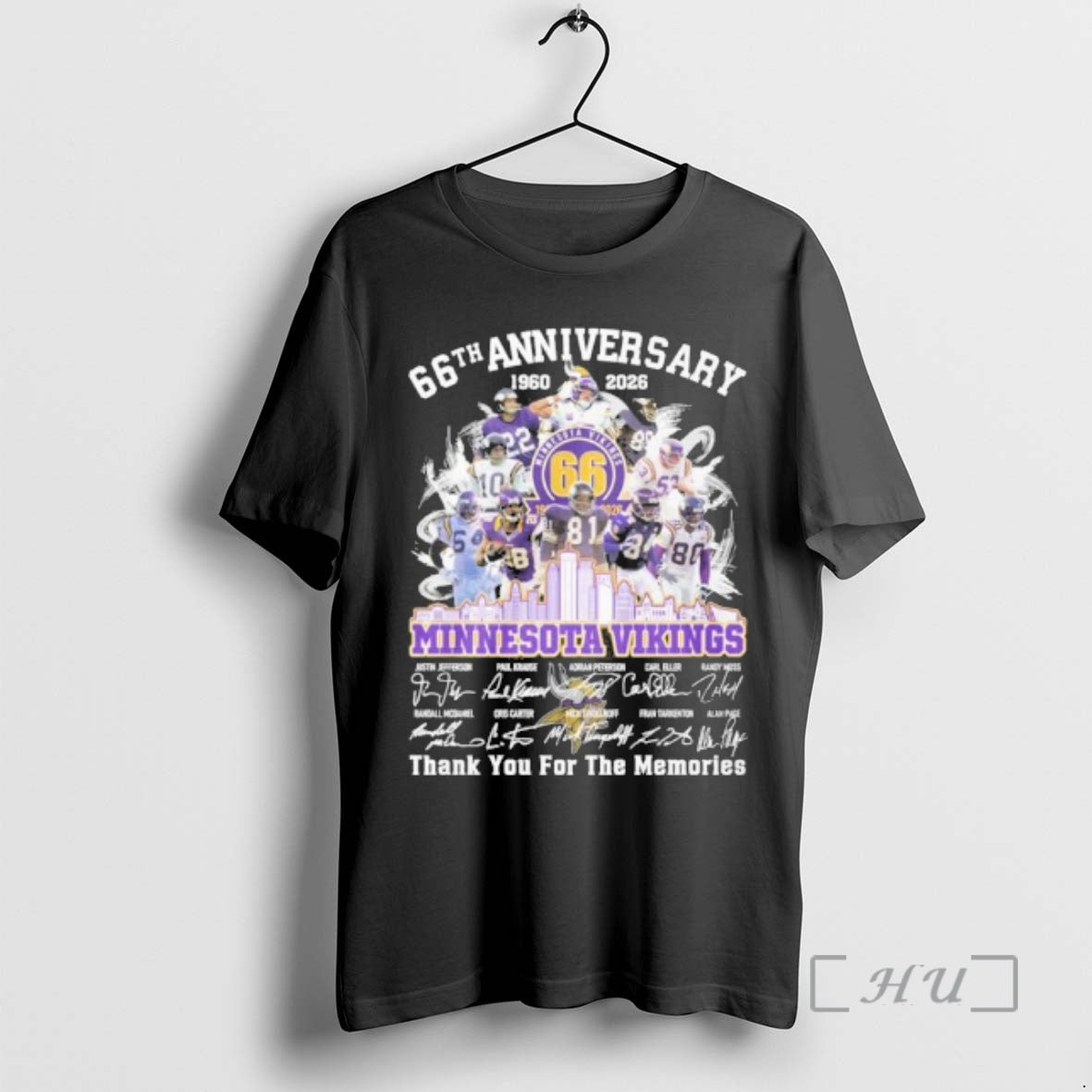 Officials Minnesota Vikings Team 66th Anniversary 1960 2026 Thank You For The Memories Premium T-Shirts, Hoodie, Sweatshirt