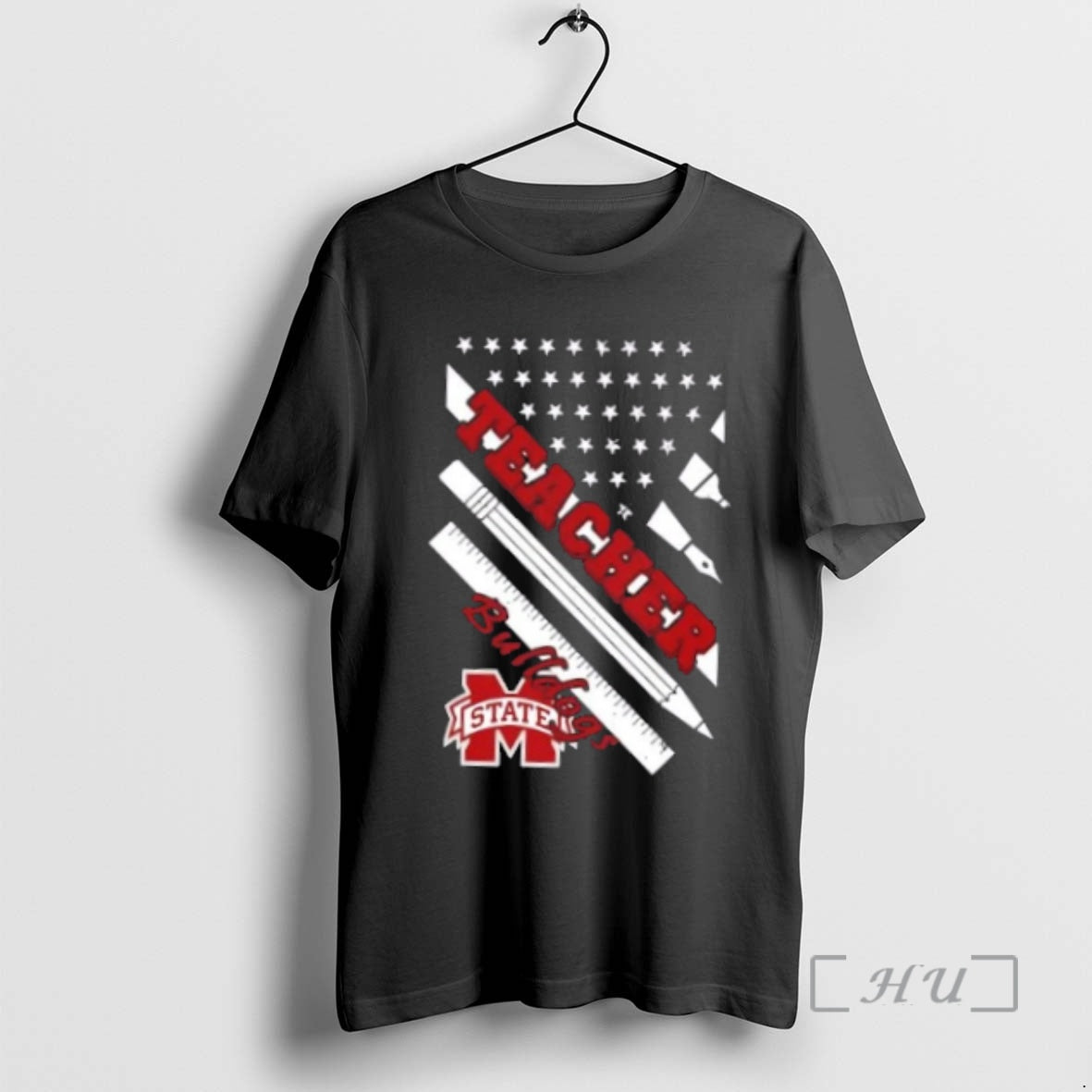 Officials Mississippi State Bulldogs X Teacher American Flag T-Shirts, Hoodie, Sweatshirt | PopFlextees.com