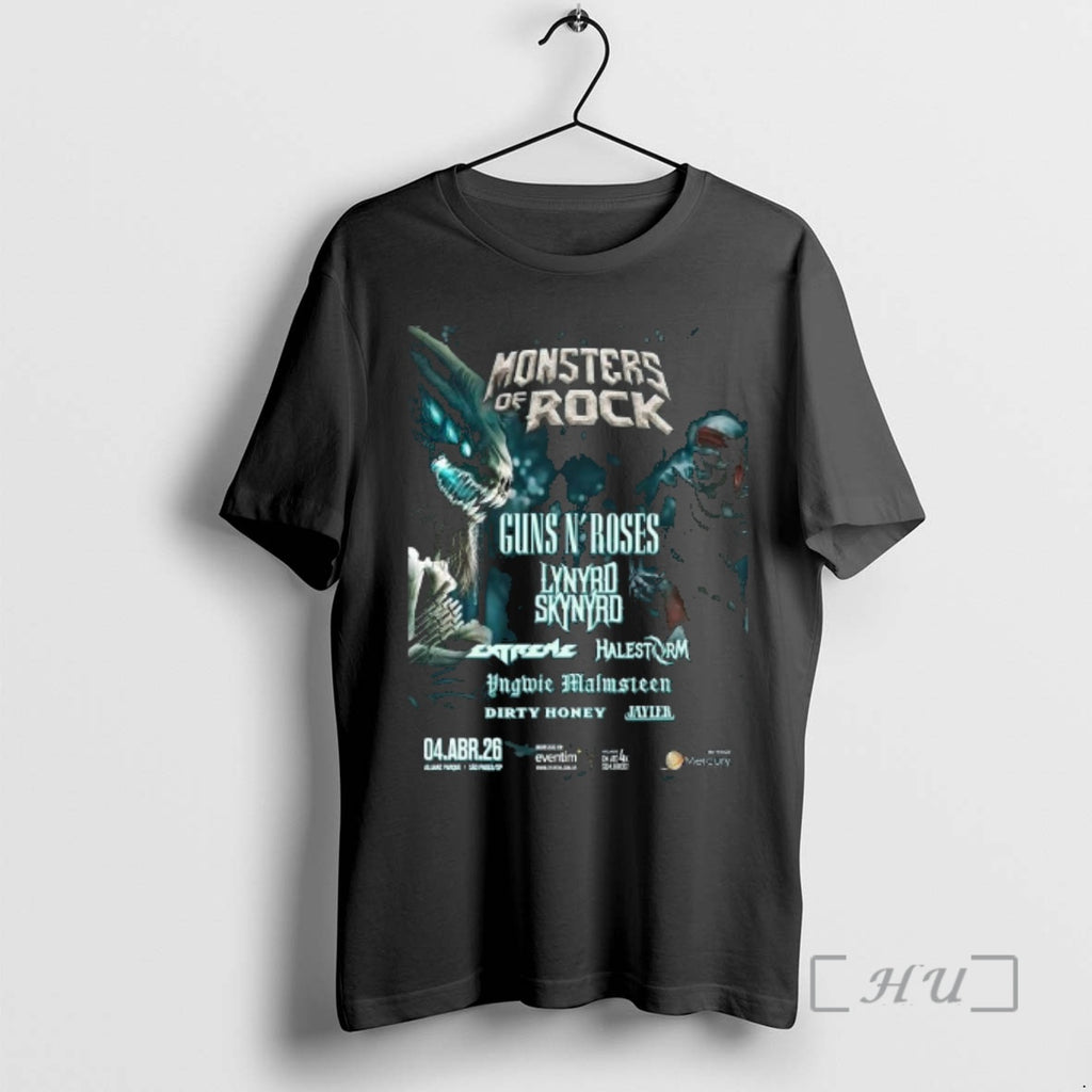 Officials Monster Of Rock Sao Paulo Prazil At Allianz Parque On April 4 2026 Premium T-Shirts, Hoodie, Sweatshirt