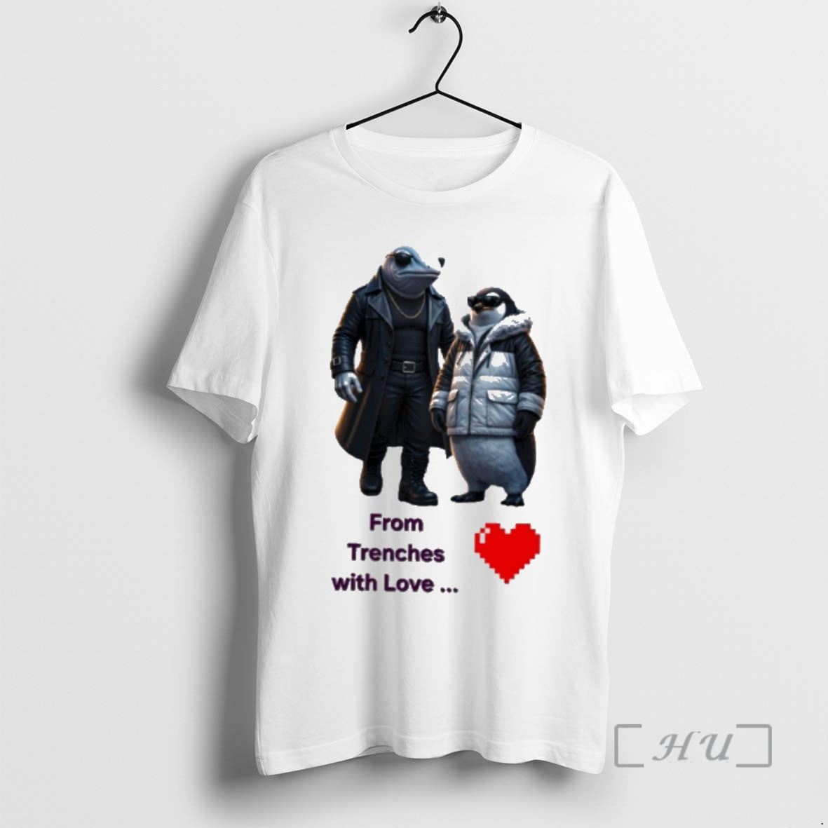 Officials Moon Whale And Penguin From Trenches With Love T-Shirts, Hoodie, Sweatshirt | PopFlextees.com