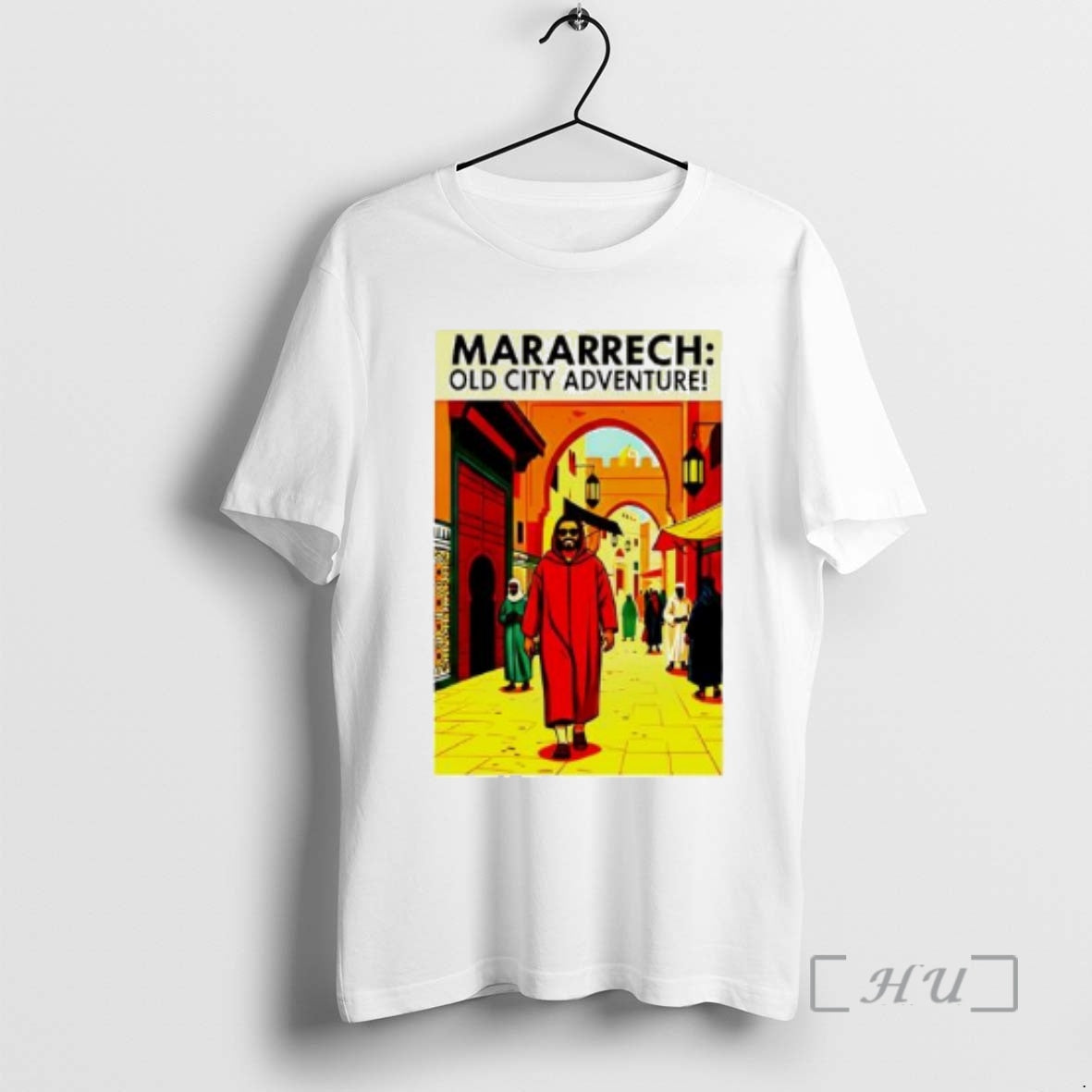 Officials Moroccan Life Style In Street Of Old Marrakech City T-Shirts, Hoodie, Sweatshirt | PopFlextees.com