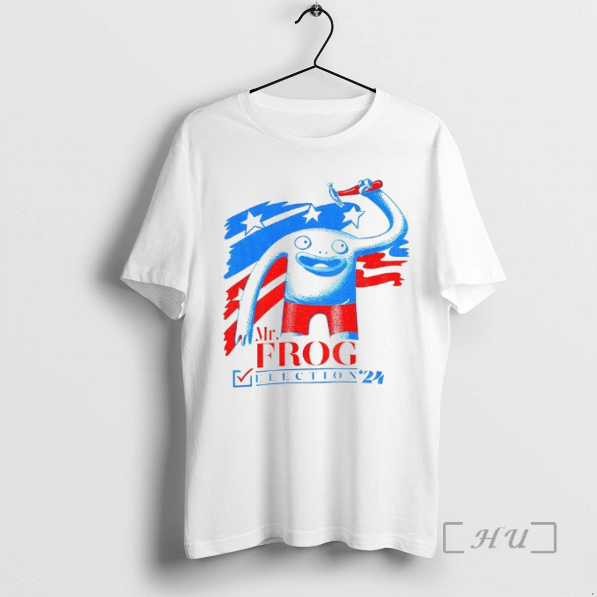 Officials Mr Frog Election 24 Patriotic Red Blue Frog Graphic T-Shirts, Hoodie, Sweatshirt | PopFlextees.com