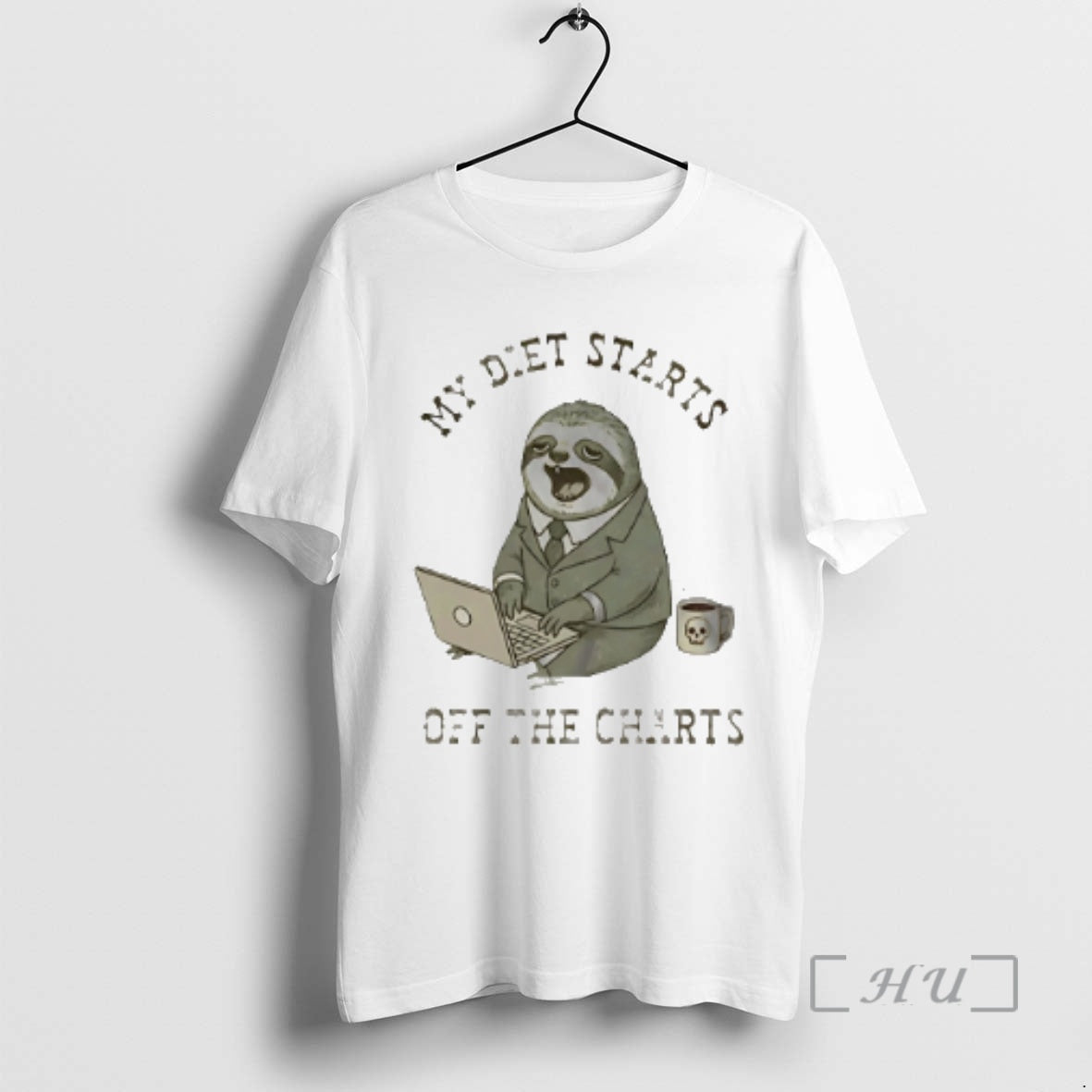 Officials My Diet Starts Off The Charts Sloth T-Shirts, Hoodie, Sweatshirt | PopFlextees.com