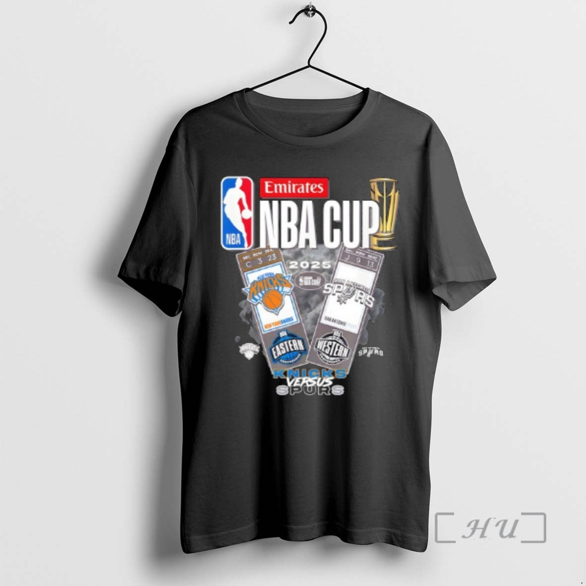 Officials Nba Emirates Cup 2025 Finals Knicks Vs Spurs T-Shirts, Hoodie, Sweatshirt | PopFlextees.com