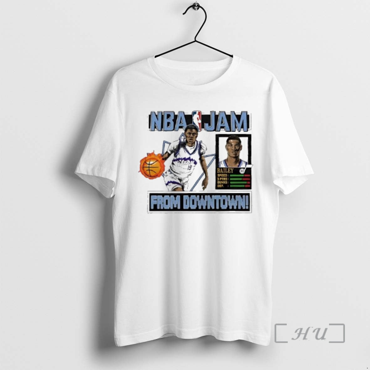 Officials Nba Jam Utah Jazz Ace Bailey From Downtown T-Shirts, Hoodie, Sweatshirt | PopFlextees.com