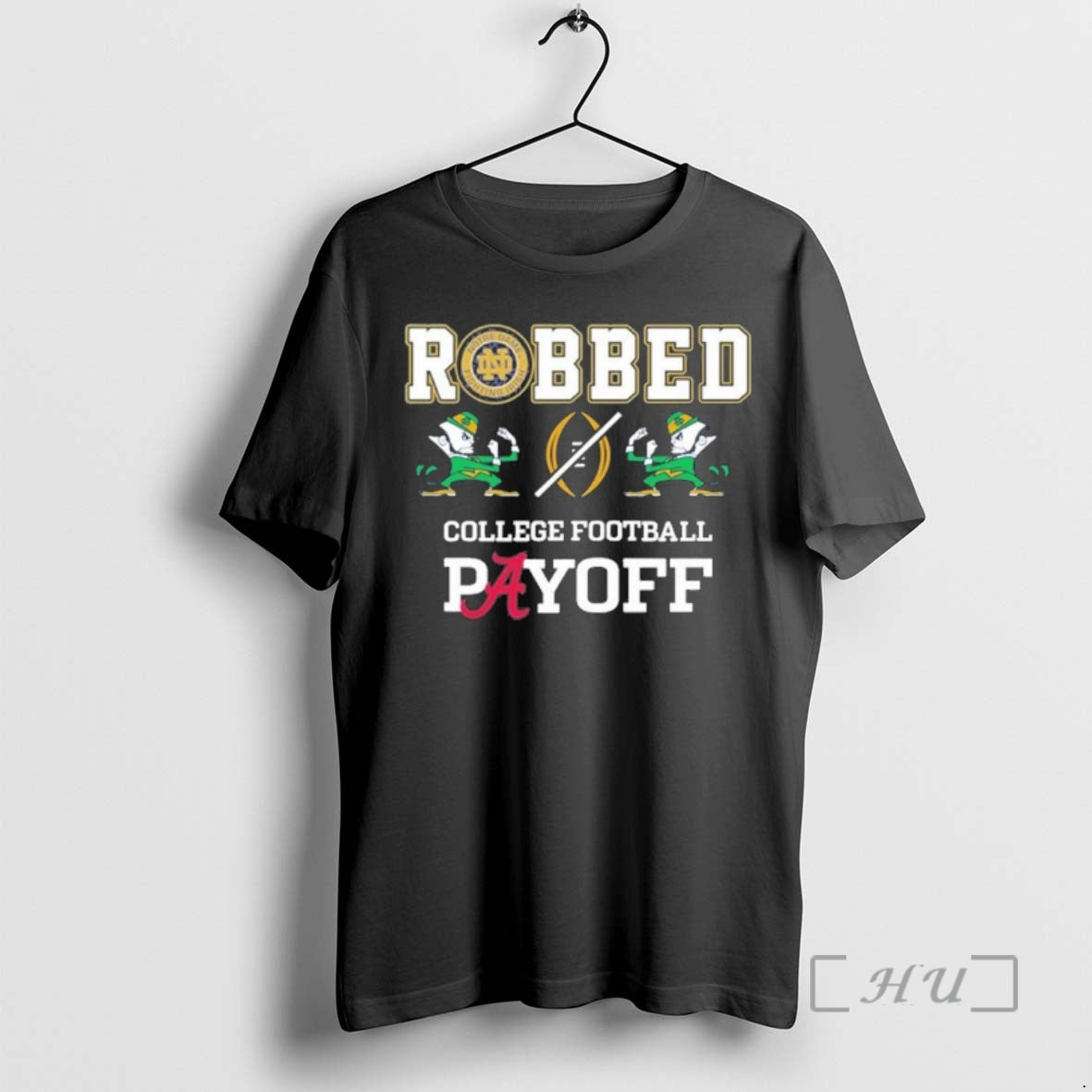 Officials Nd Irish Robbed Playoff T-Shirts, Hoodie, Sweatshirt | PopFlextees.com