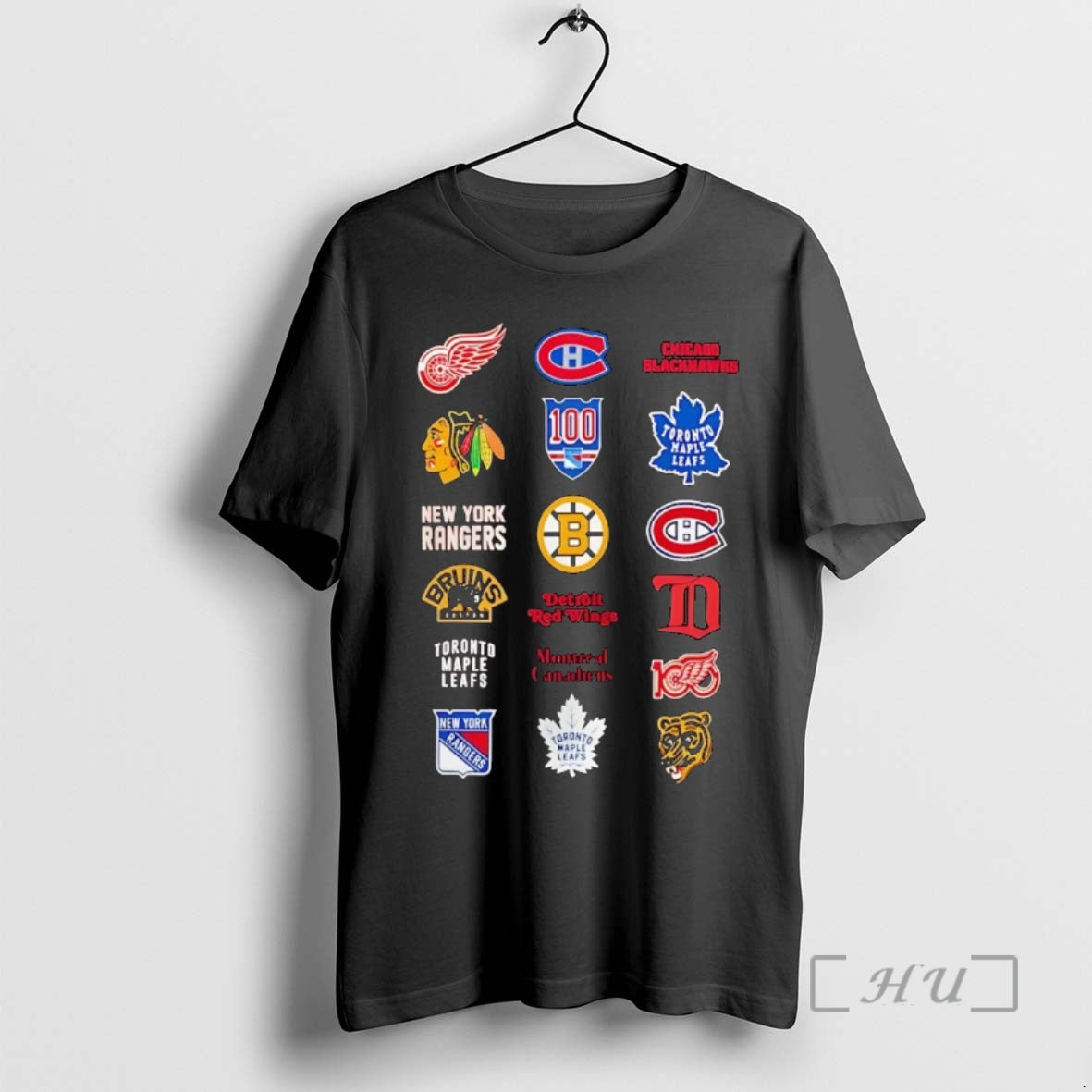 Officials Nhl 6 Starter Teams Logo Collage T-Shirts, Hoodie, Sweatshirt | PopFlextees.com