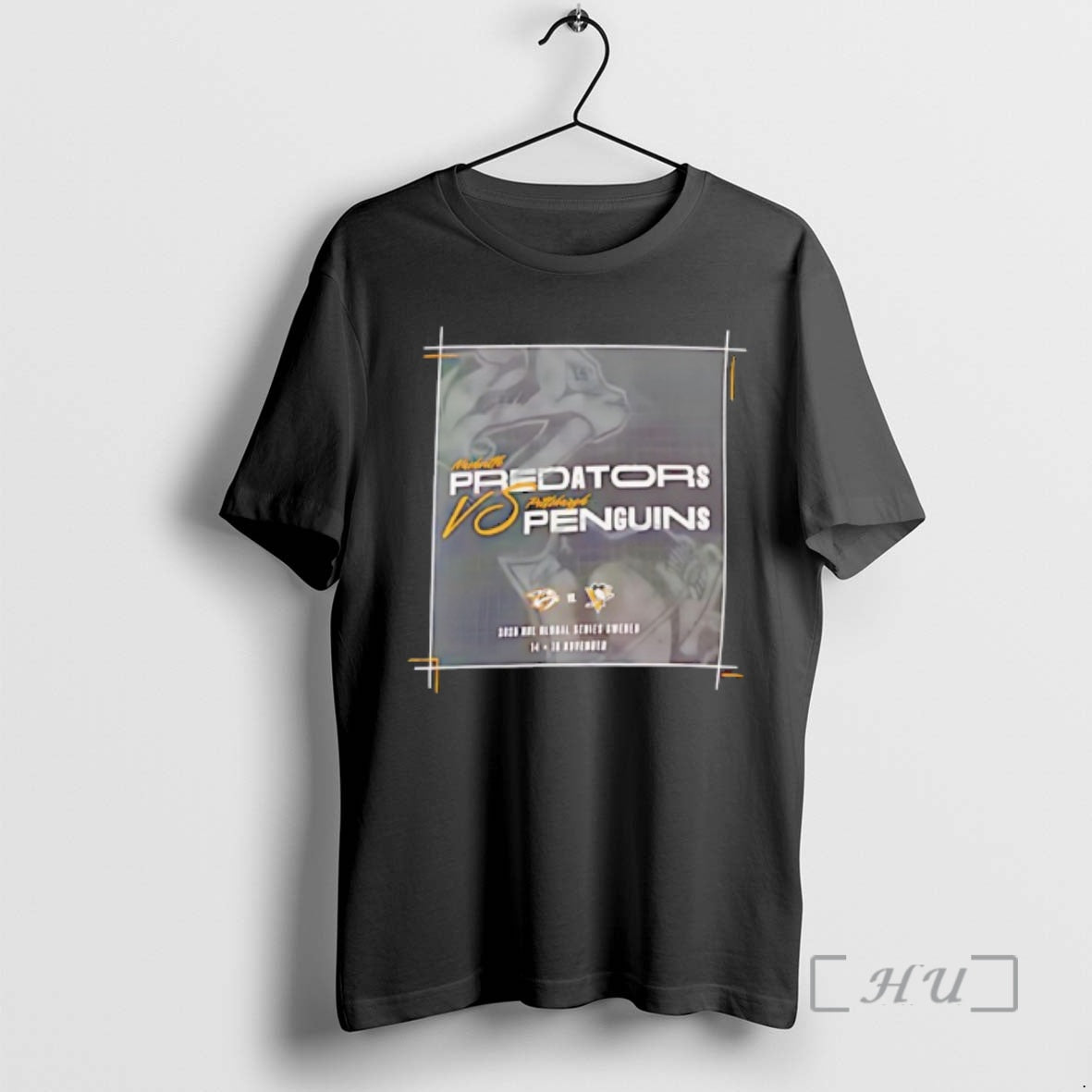 Officials Nashville Predators Vs Pittsburgh Penguins 2025 Nhl Global Series Matchup Legacy Premium T Shirts Hoodie,...