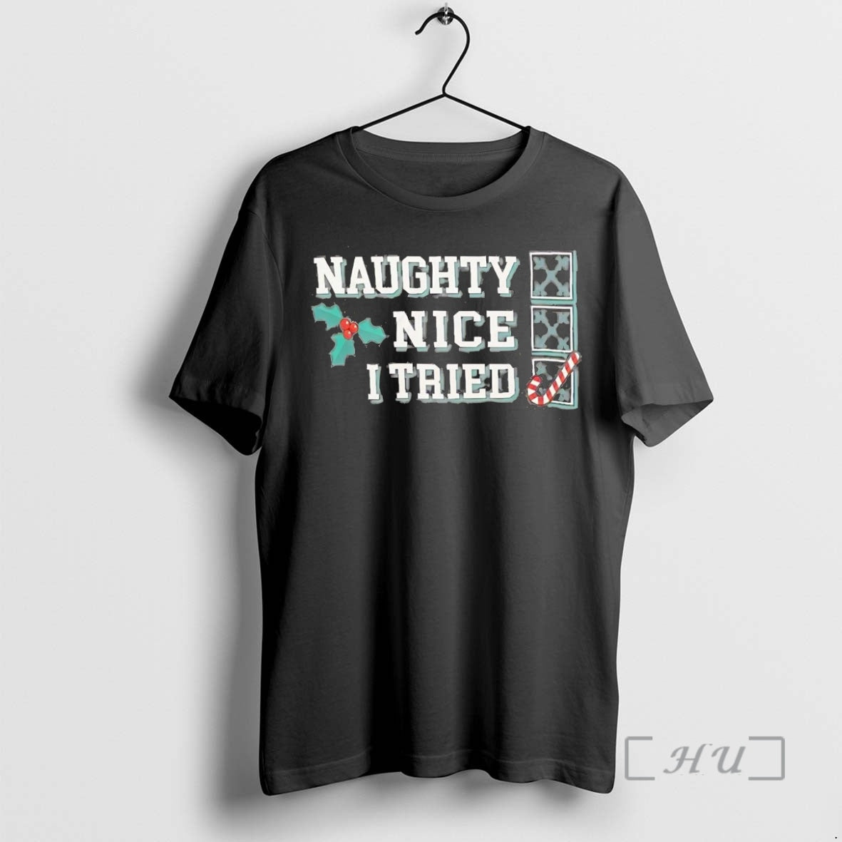 Officials Naughty Nice I Tried Christmas T-Shirts, Hoodie, Sweatshirt | PopFlextees.com