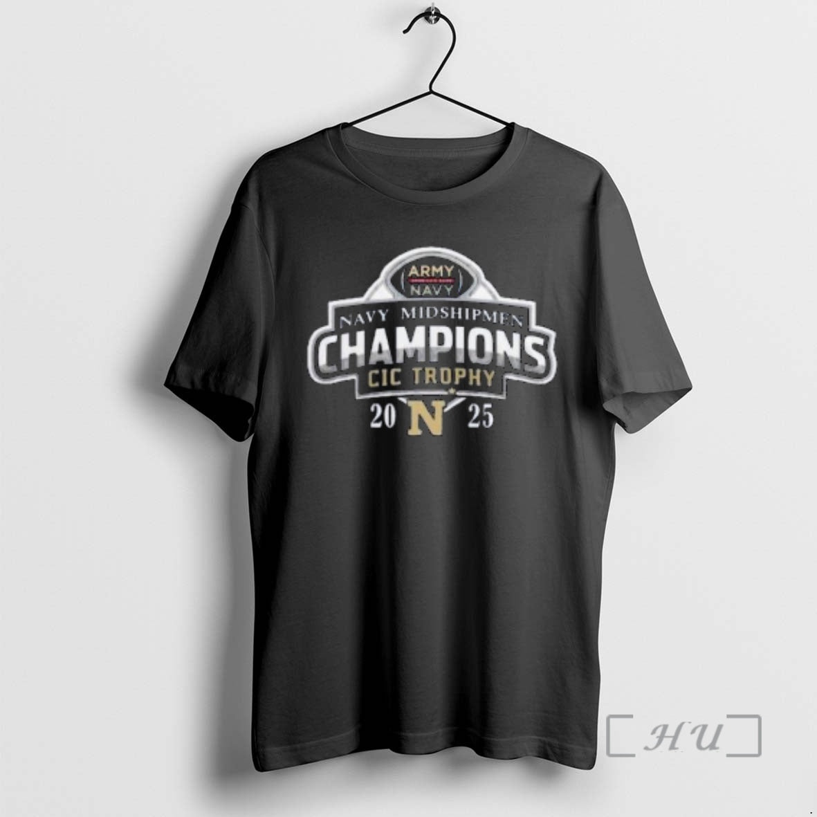 Officials Navy Midshipmen 2025 Commander In Chiefs Trophy Champions Circle Black Premium T Shirts Sweater Hoodie, Sweatshirt