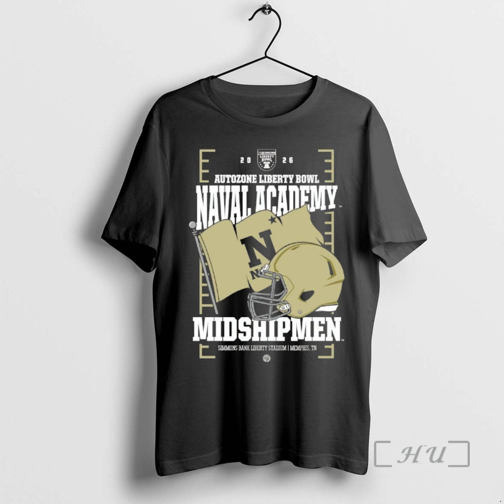Officials Navy Midshipmen 2026 Autozone Liberty Bowl Helmet Flag Chriast T-Shirts, Hoodie, Sweatshirt | PopFlextees.com