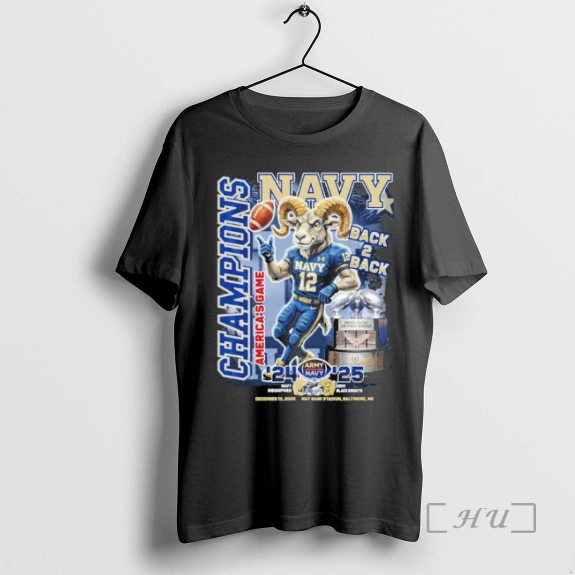 Officials Navy Midshipmen Mascot Back 2 Back Americas Game Champions T-Shirts, Hoodie, Sweatshirt | PopFlextees.com