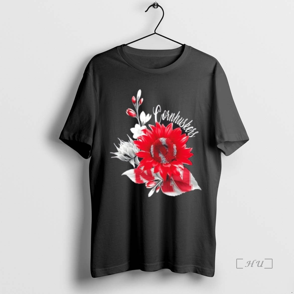 Officials Nebraska Cornhuskers Football X Sunflower Floral T-Shirts, Hoodie, Sweatshirt | PopFlextees.com