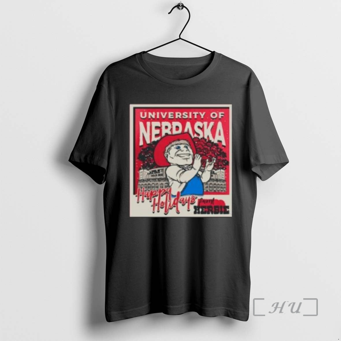 Officials Nebraska Huskers Snowy Polaroid Circle Black T-Shirts, Hoodie, Sweatshirt