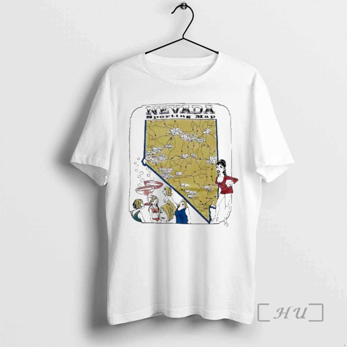 Officials Nevada Sporting Map Cartoon Vintage T-Shirts, Hoodie, Sweatshirt | PopFlextees.com