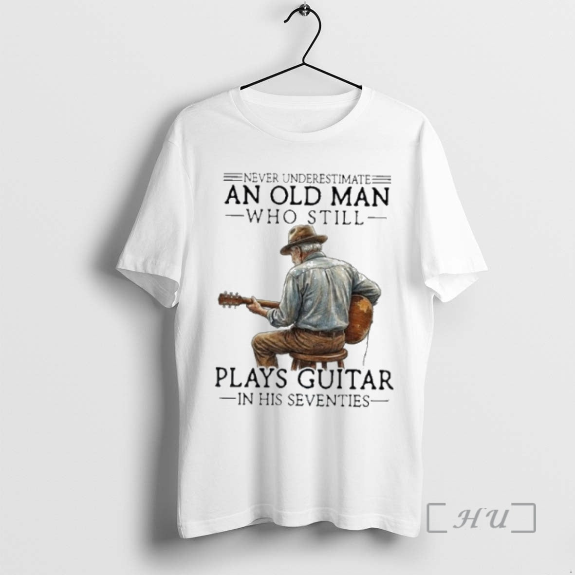 Officials Never Underestimate An Old Man Who Still Plays Guitar In His Seventies Premium T-Shirts, Hoodie, Sweatshirt