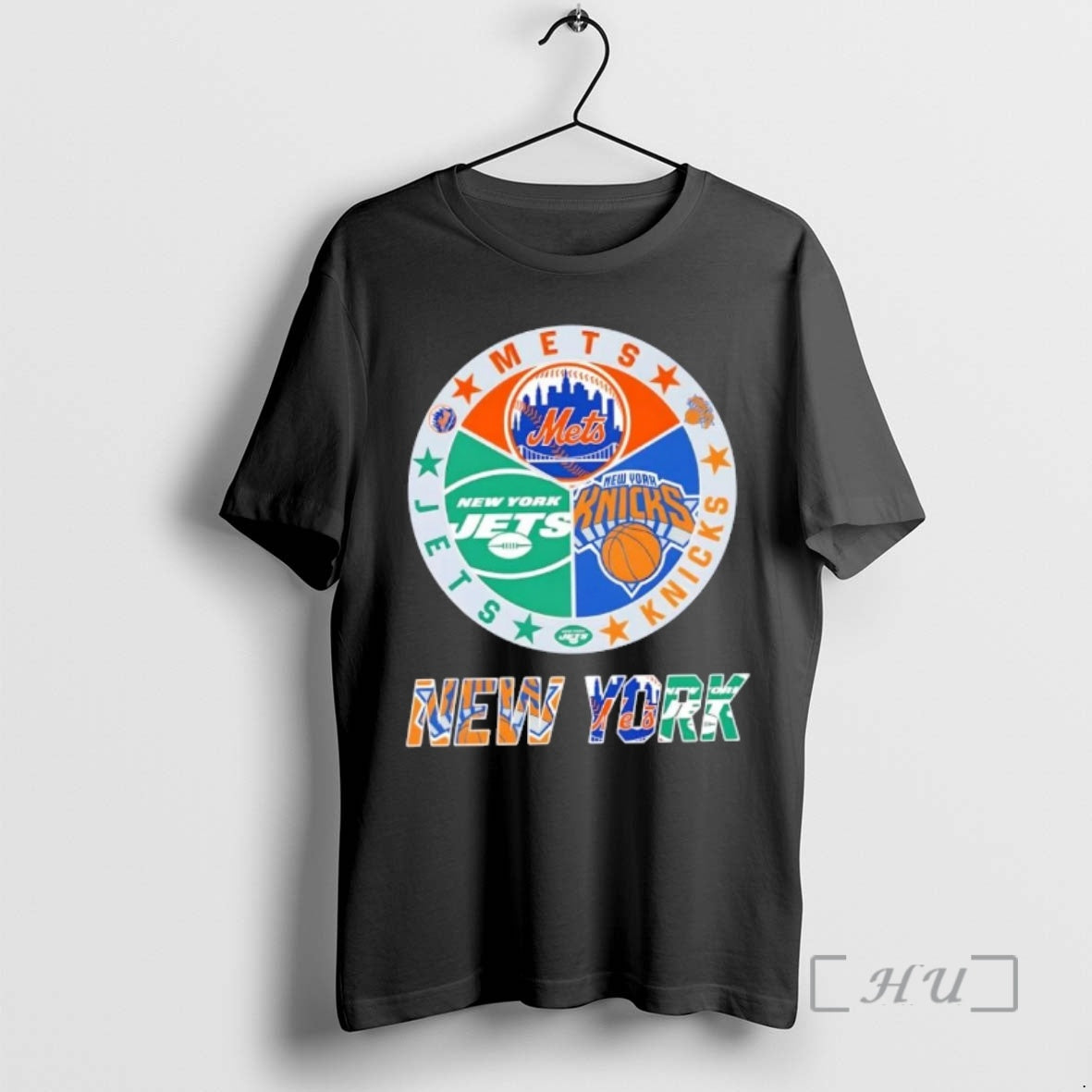 Officials New York City Sports Mets Knicks Jets Logos Combine T-Shirts, Hoodie, Sweatshirt | PopFlextees.com