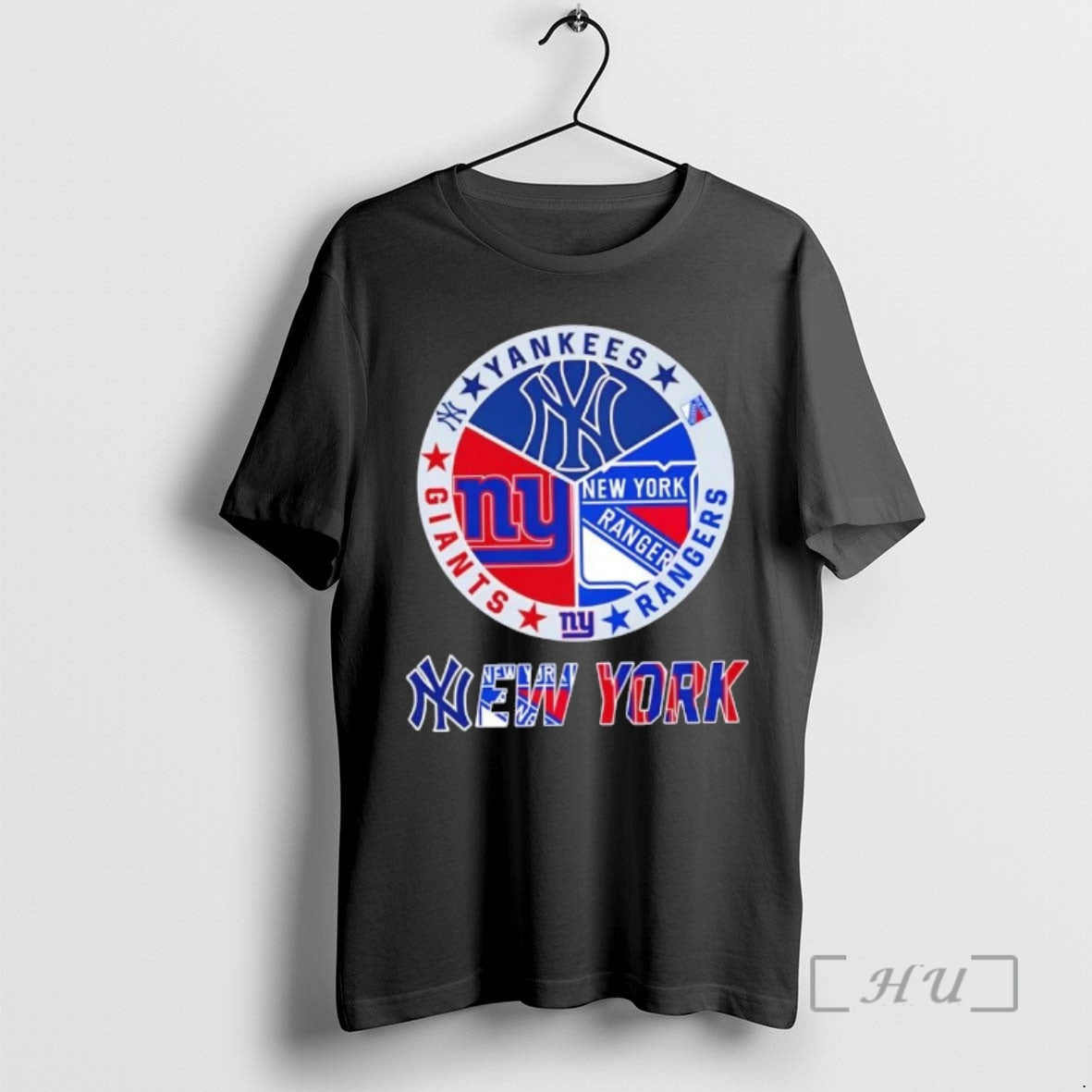 Officials New York City Sports Yankees Rangers Giants Logos Combine T-Shirts, Hoodie, Sweatshirt | PopFlextees.com