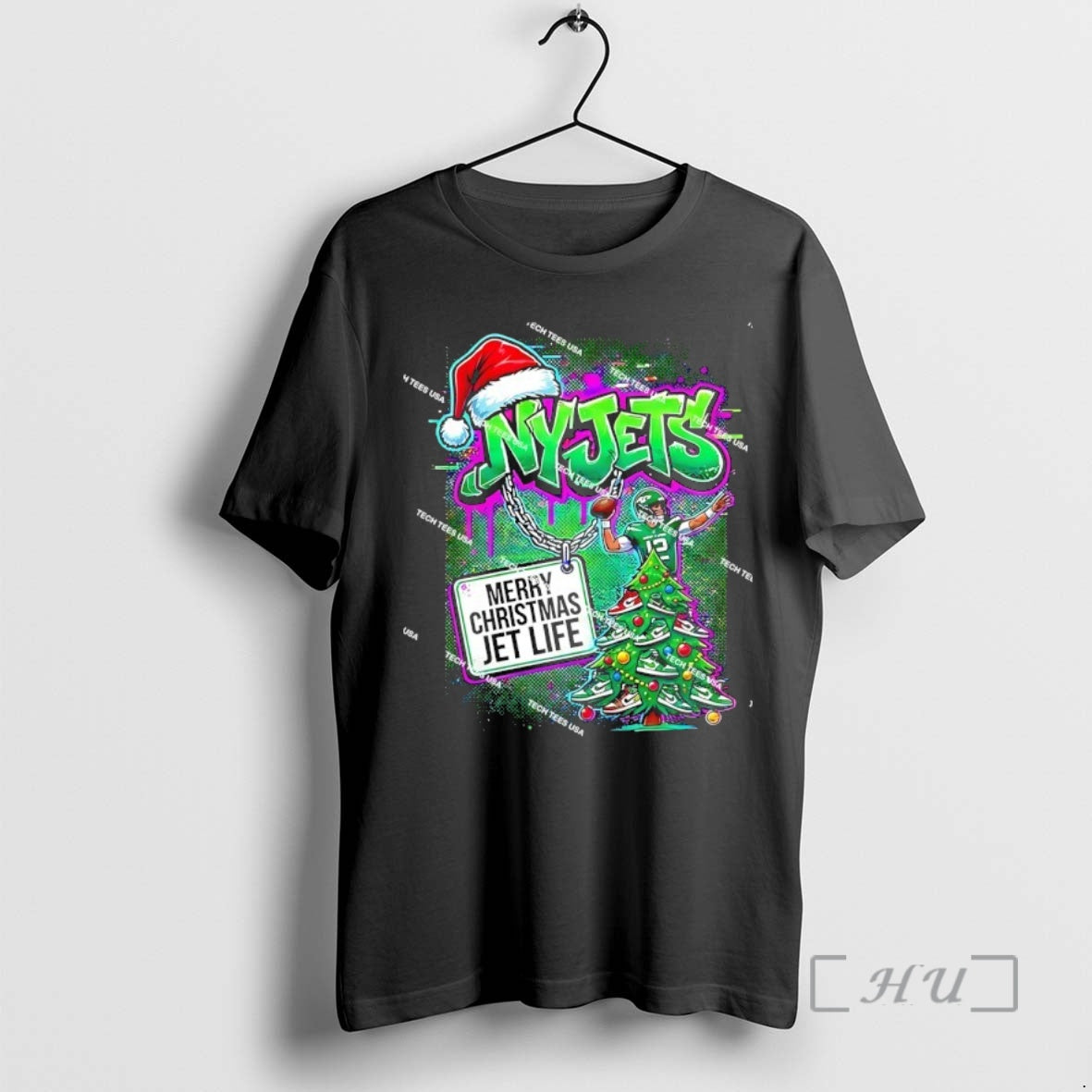 Officials New York Jets Football Merry Christmas Jet Life Holiday T-Shirts, Hoodie, Sweatshirt | PopFlextees.com