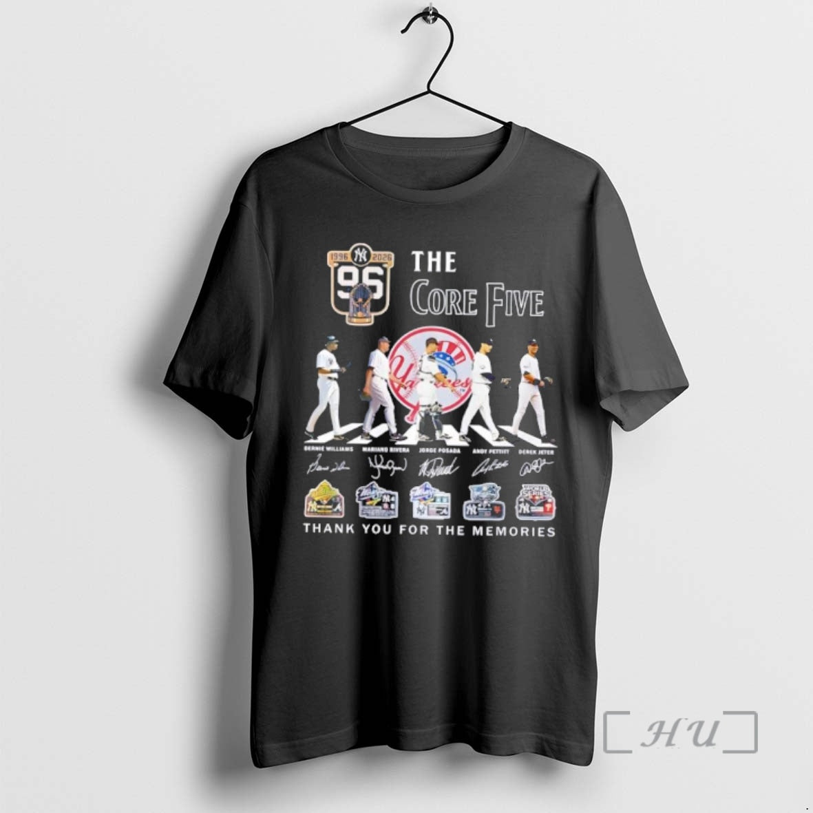 Officials New York Yankees Core Five 1996 2026 Thank You For The Memories Premium T-Shirts, Hoodie, Sweatshirt