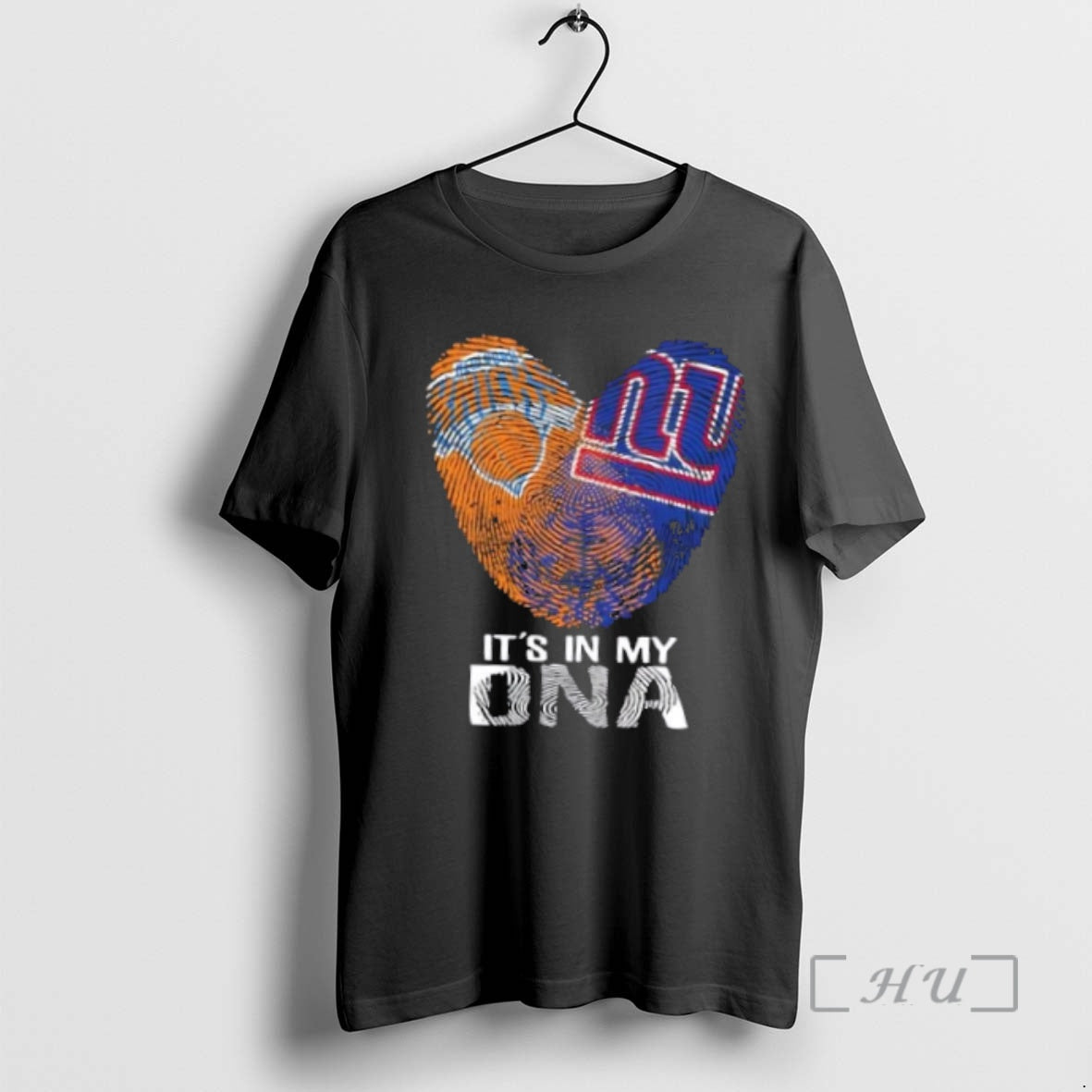 Officials New York City Sports Kicks X Giants Its In My Dna Fingerprint Heart Premium T-Shirts, Hoodie, Sweatshirt