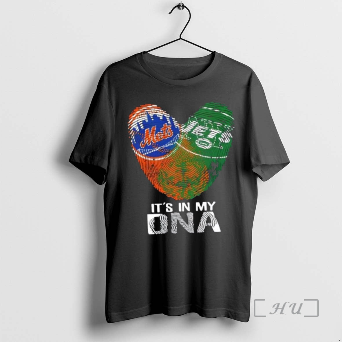 Officials New York City Sports Mets X Jets Its In My Dna Fingerprint Heart Premium T-Shirts, Hoodie, Sweatshirt