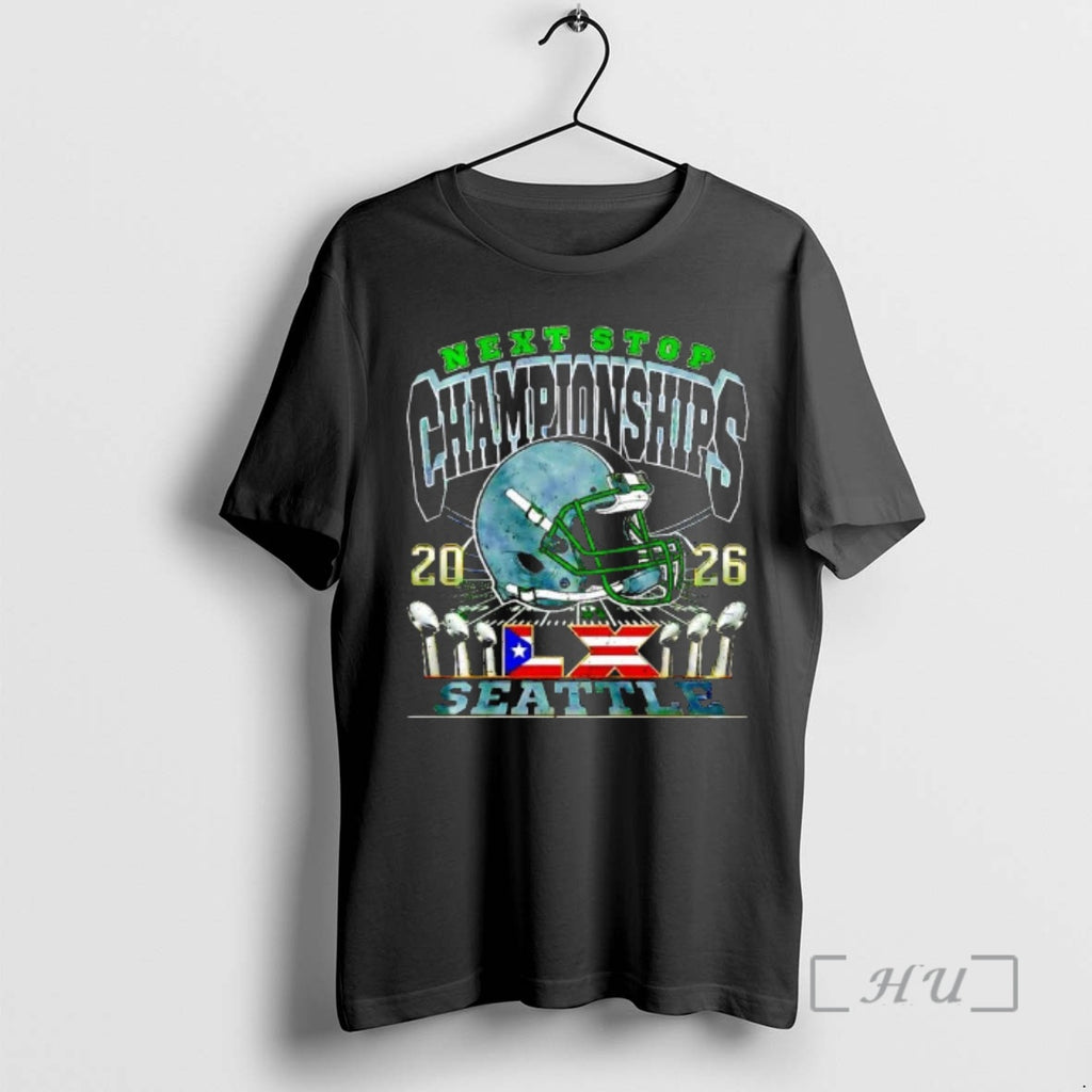 Officials Next Stop Championships Seattle 2026 Graphic T-Shirts, Hoodie, Sweatshirt | PopFlextees.com