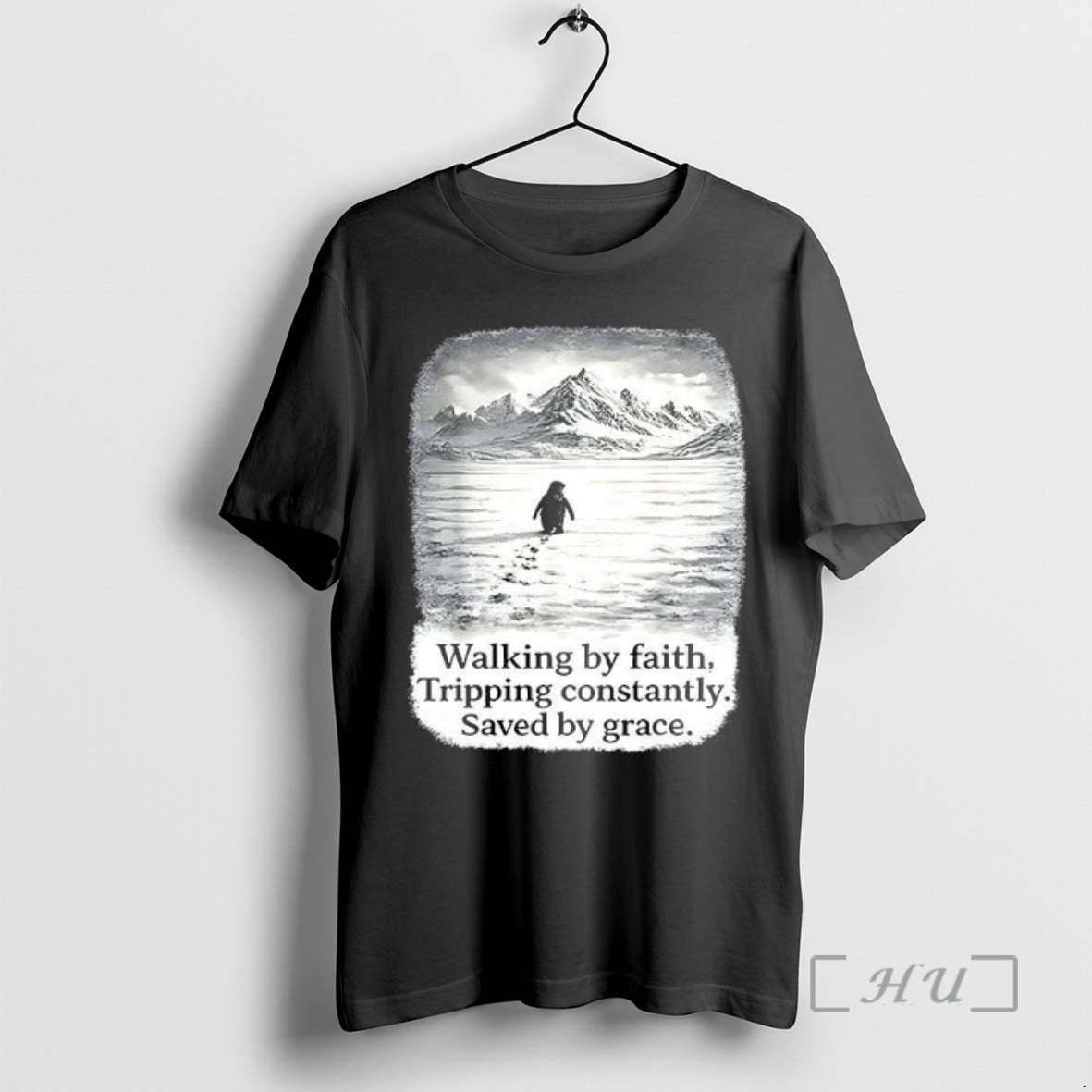 Officials Nihilist Penguin Walking Faith Tripping Constantly Saved Grace Woman T-Shirts, Hoodie, Sweatshirt
