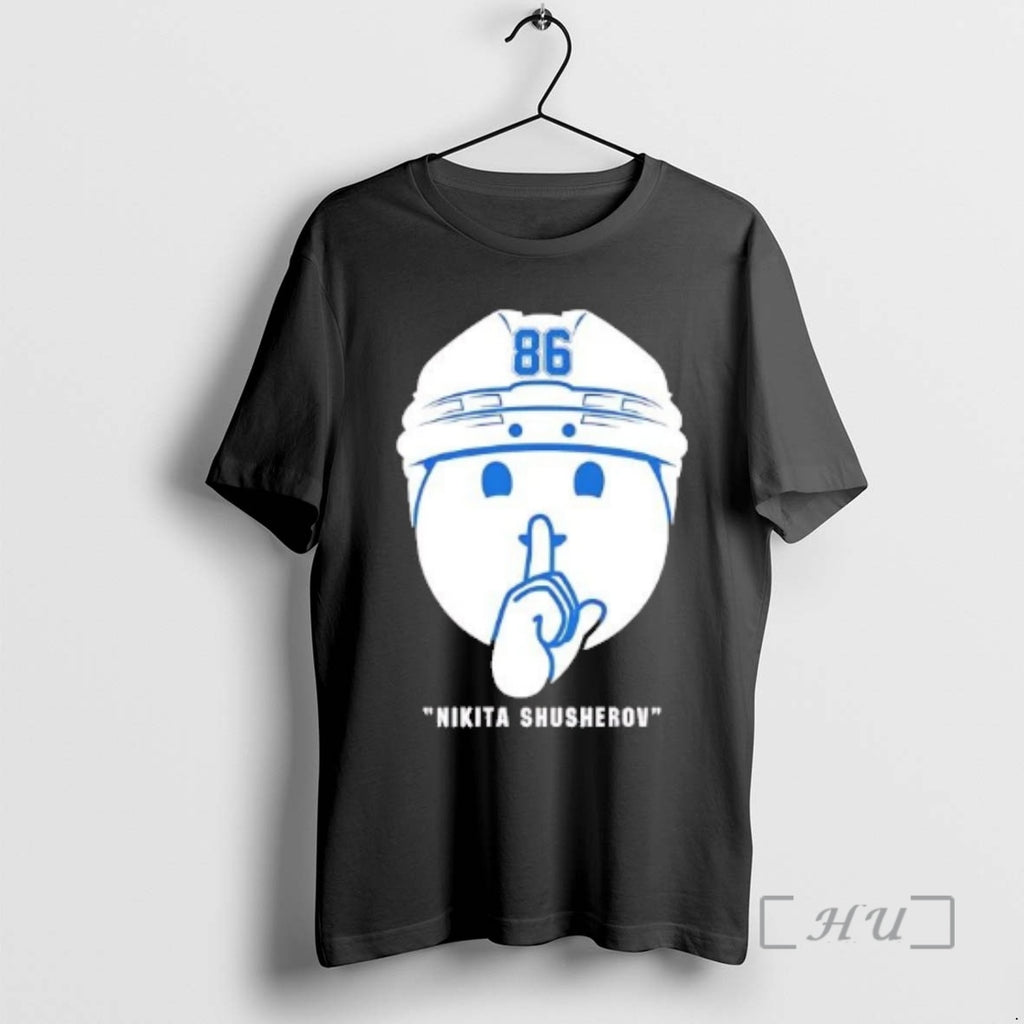 Officials Nikita Kucherov Shhh Celly Head Icon Helmet T-Shirts, Hoodie, Sweatshirt | PopFlextees.com