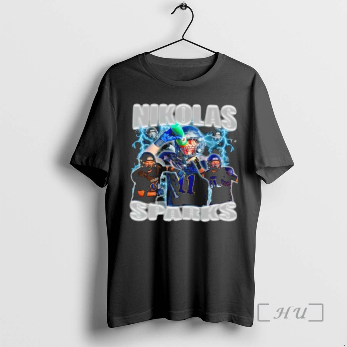 Officials Nikolas Sparks Football Lightning Graphic T-Shirts, Hoodie, Sweatshirt | PopFlextees.com