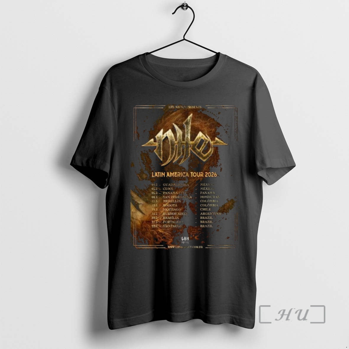 Officials Nile Latin America Tour 2026 Schedule Dates T-Shirts, Hoodie, Sweatshirt | PopFlextees.com