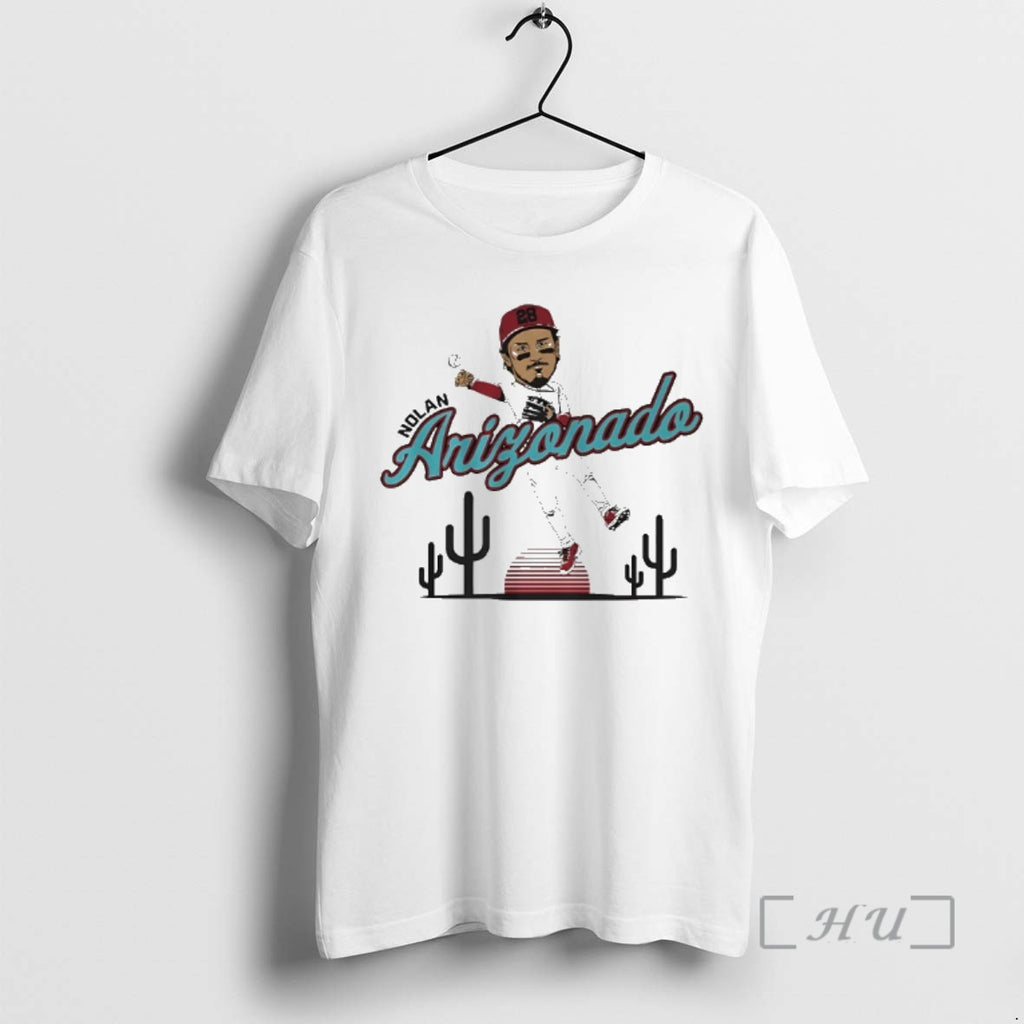 Officials Nolan Arenado Arizona Diamondbacks Baseball Player Caricature T-Shirts, Hoodie, Sweatshirt | PopFlextees.com