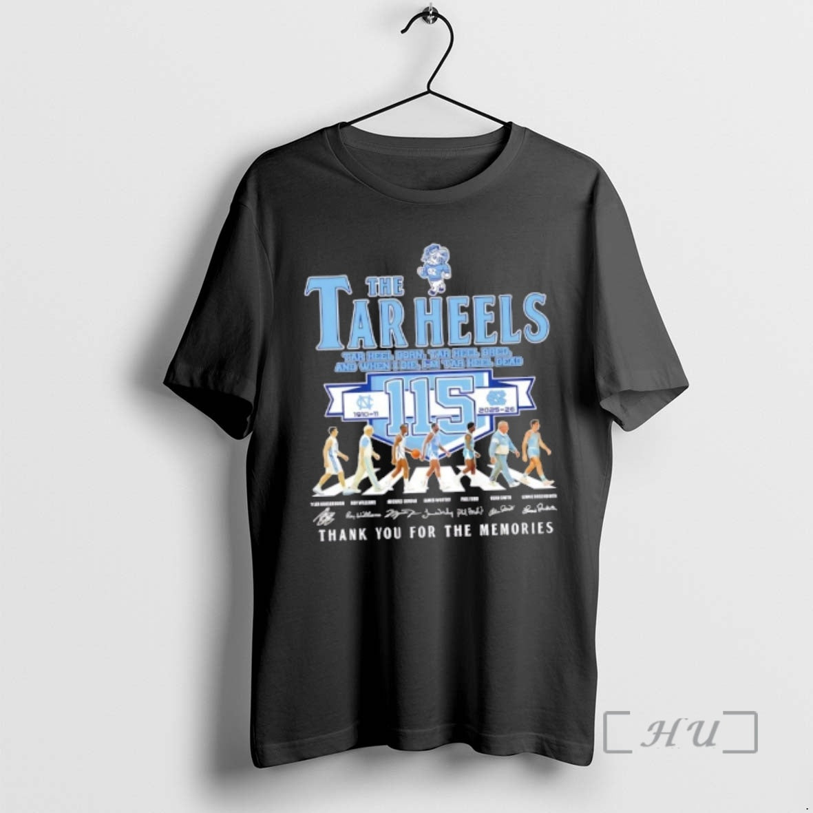 Officials North Carolina Tar Heels Lennie Rosenbluth And Players Abbey Road Signatures Premium T Shirts Hoodie, Sweatshirt
