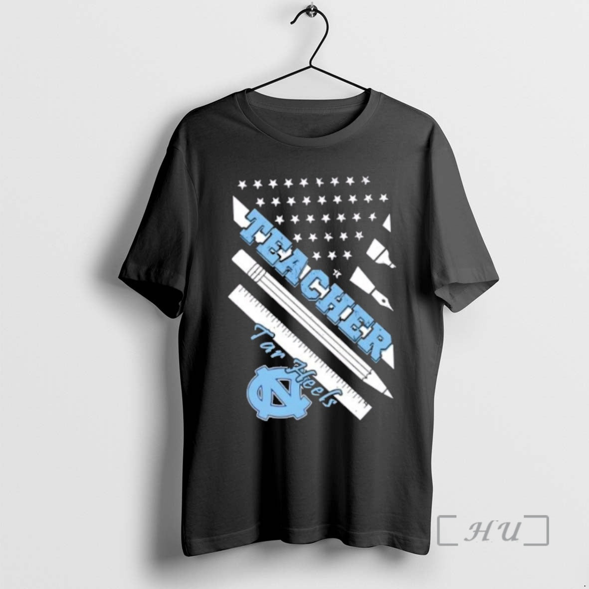 Officials North Carolina Tar Heels X Teacher American Flag T-Shirts, Hoodie, Sweatshirt | PopFlextees.com