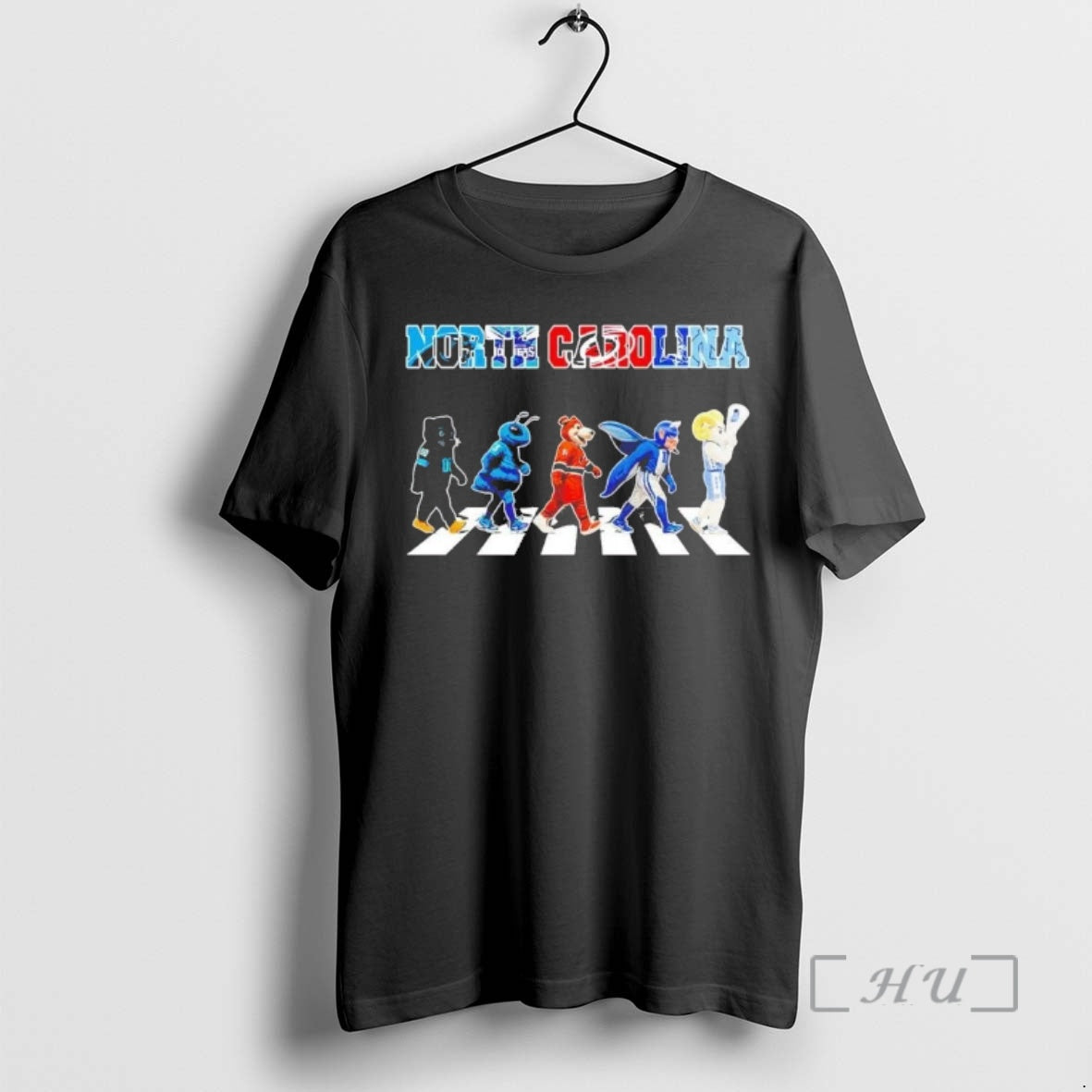 Officials North Carolina Sports Teams Mascot Abbey Road T-Shirts, Hoodie, Sweatshirt | PopFlextees.com