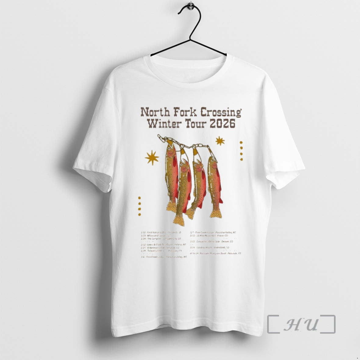 Officials North Fork Crossing Winter Tour 2026 Fish T-Shirts, Hoodie, Sweatshirt | PopFlextees.com